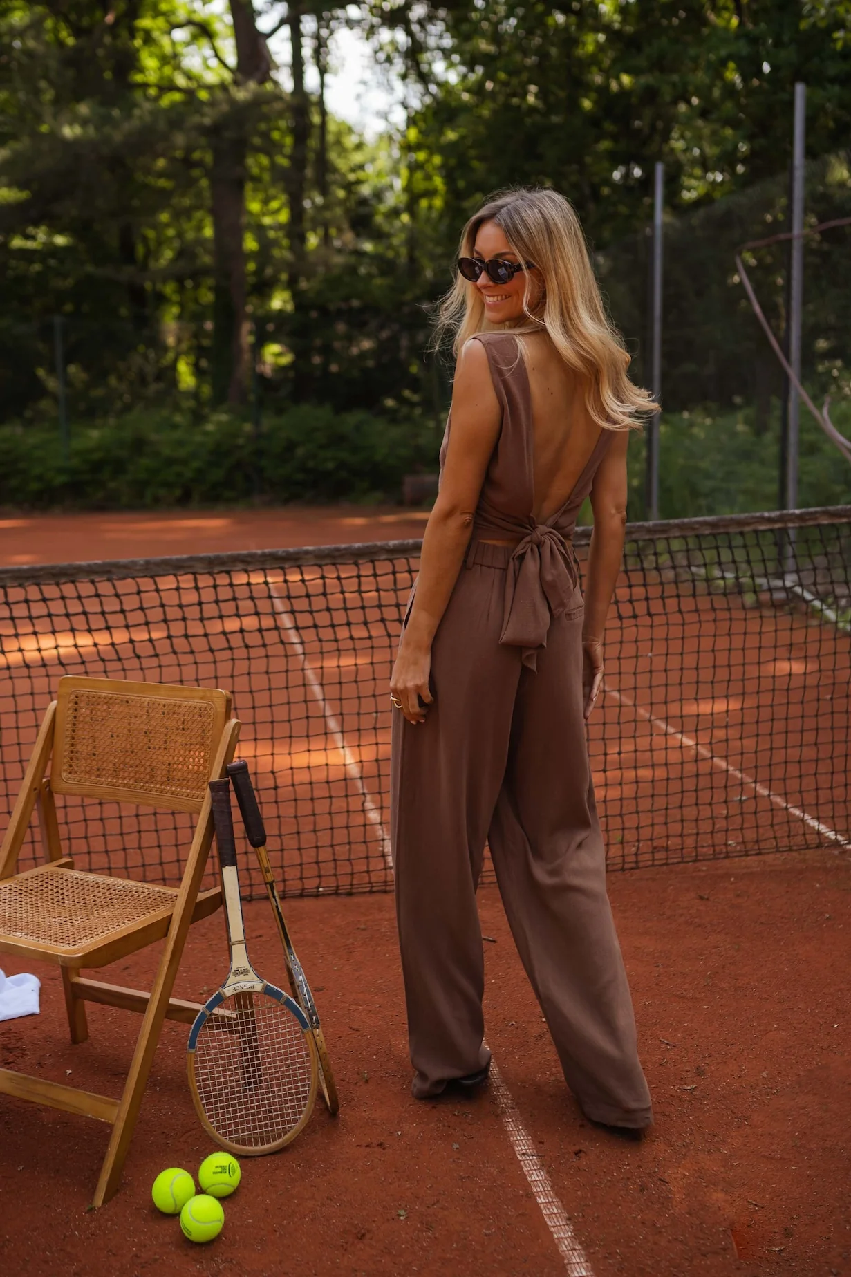 Chocolate Noelie Linen Top - Image 11