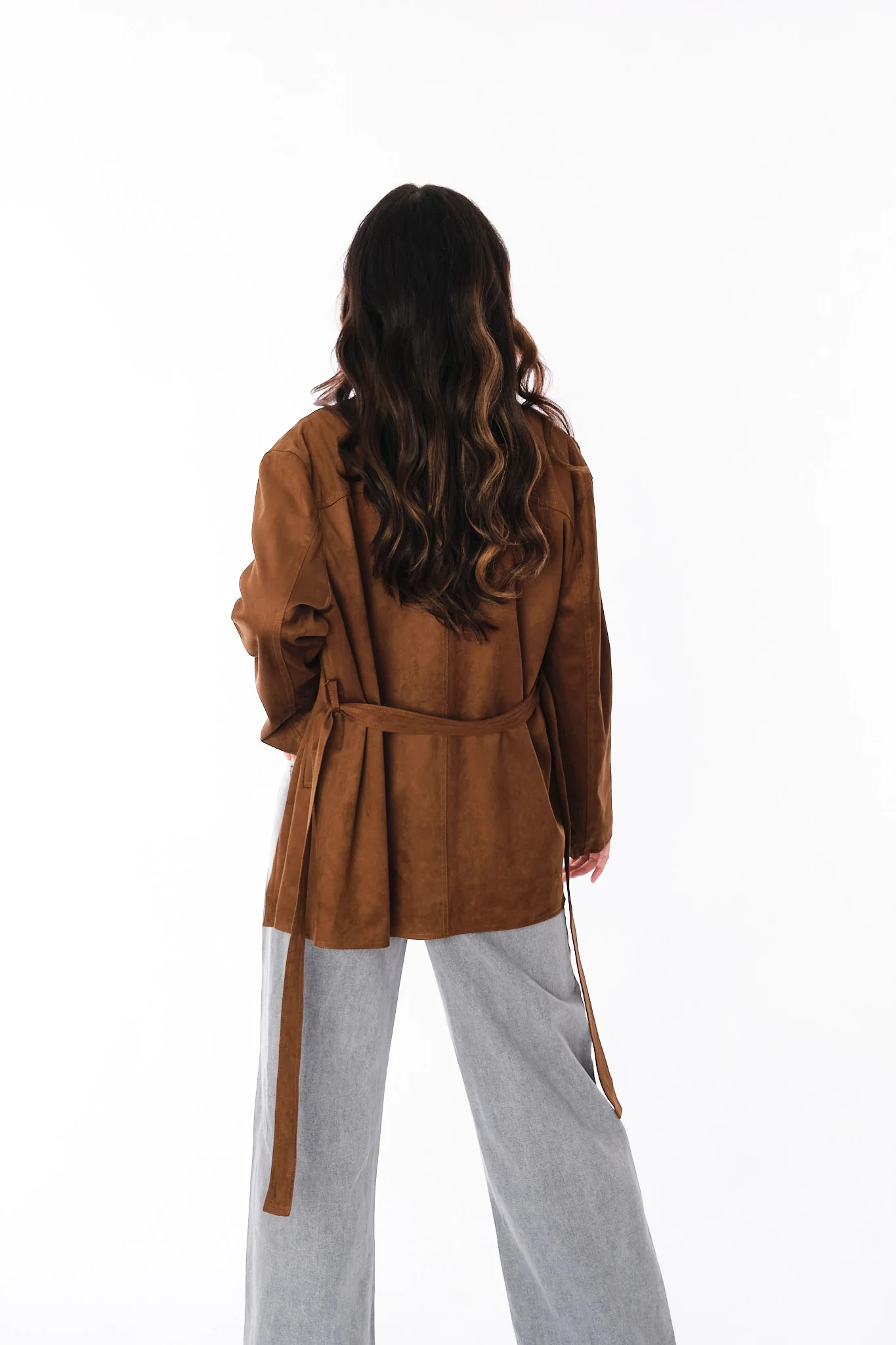 Chocolate Nore Suede Jacket - Image 12