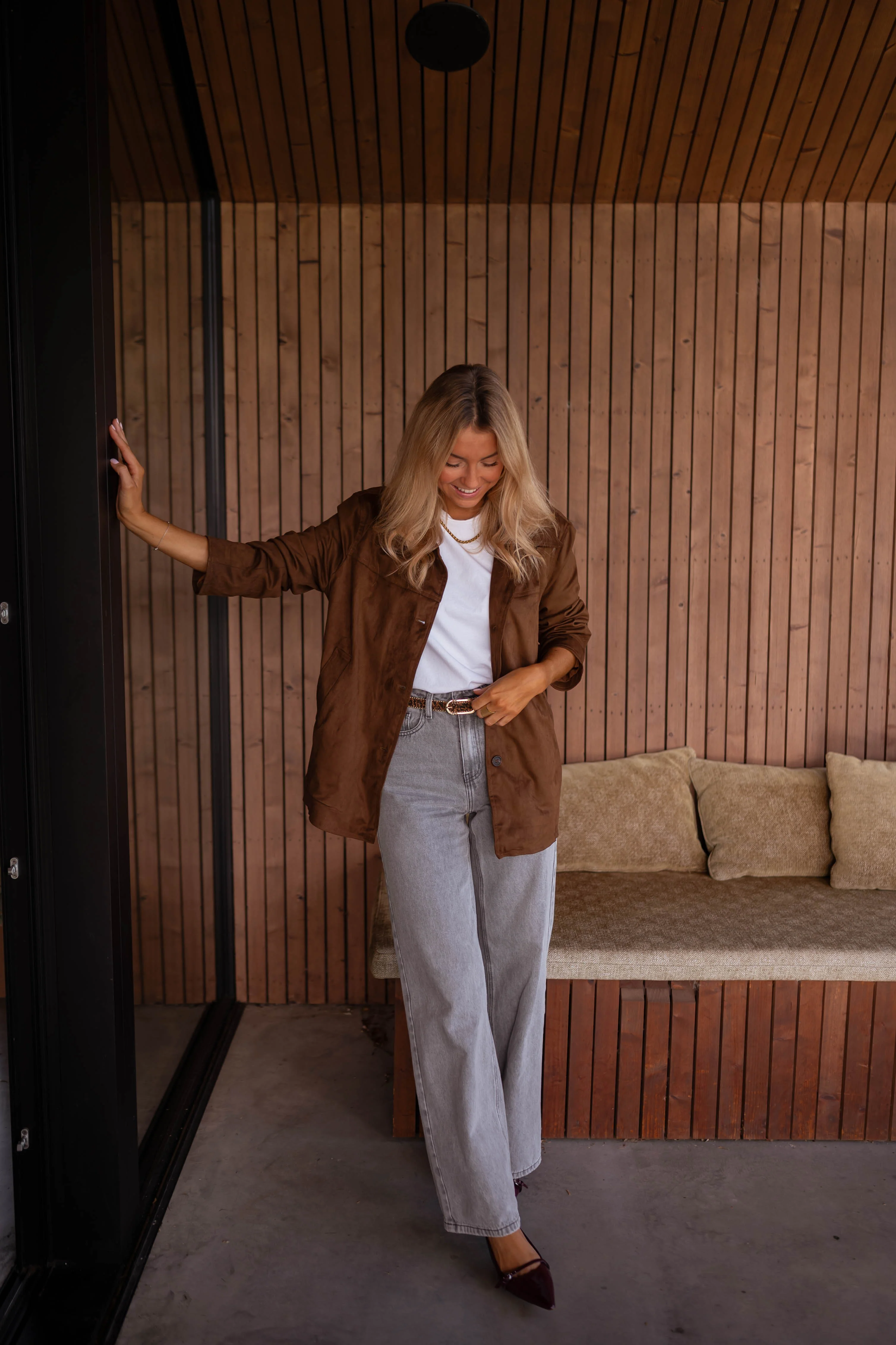 Chocolate Nore Suede Jacket - Image 6