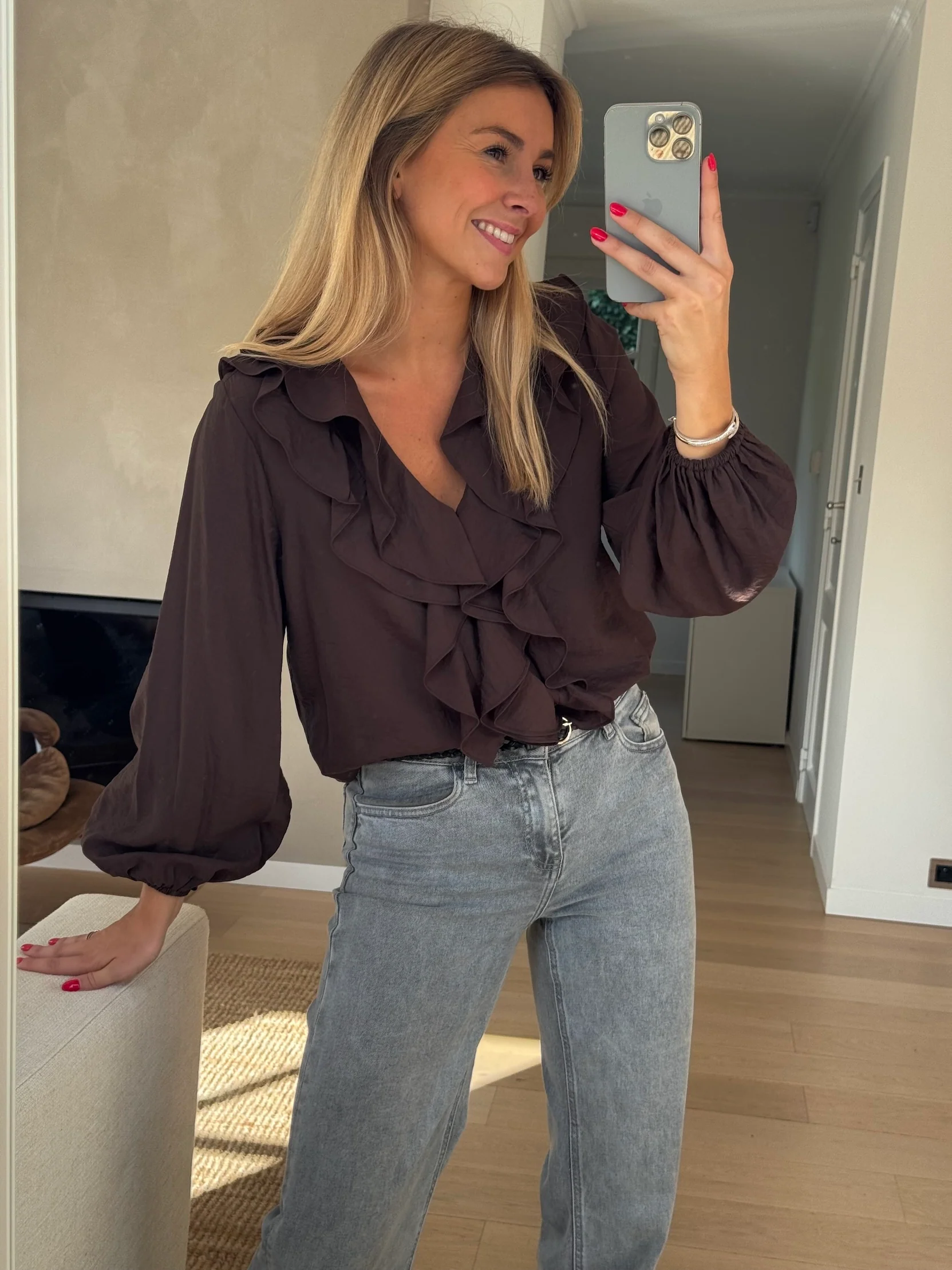 Chocolate Roxane Blouse - Image 9