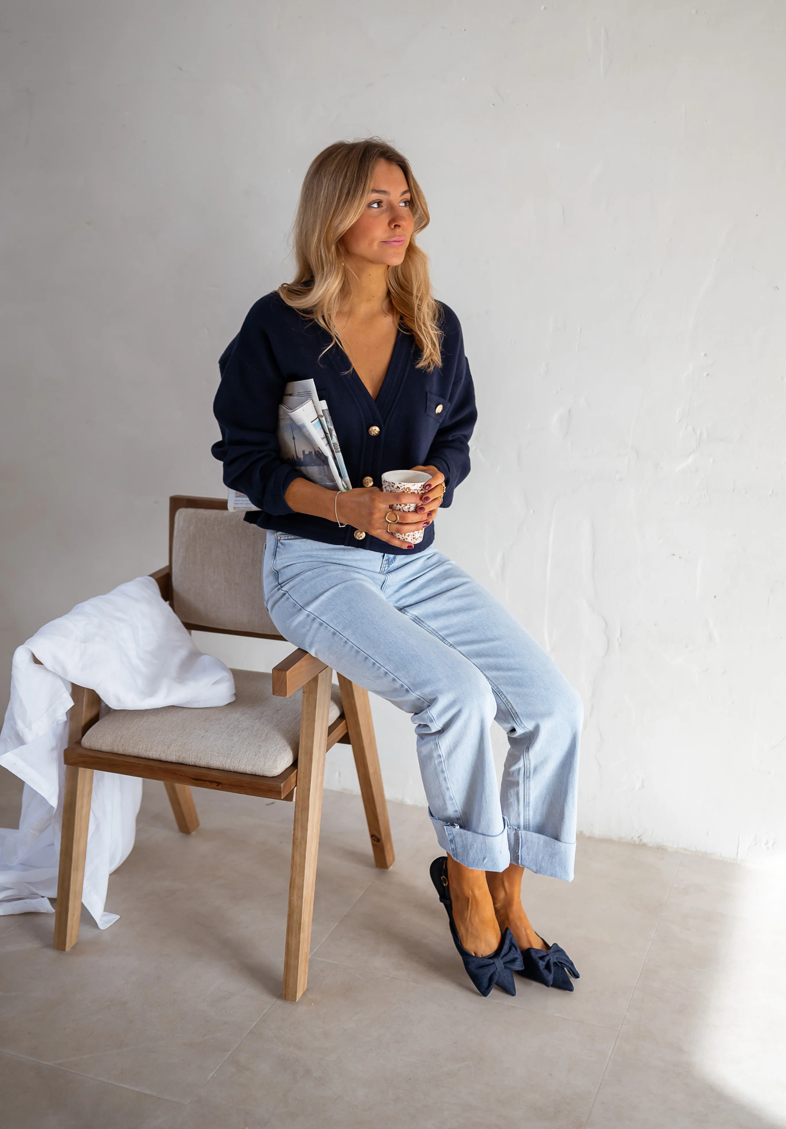 Blue Dara Cardigan - Image 4