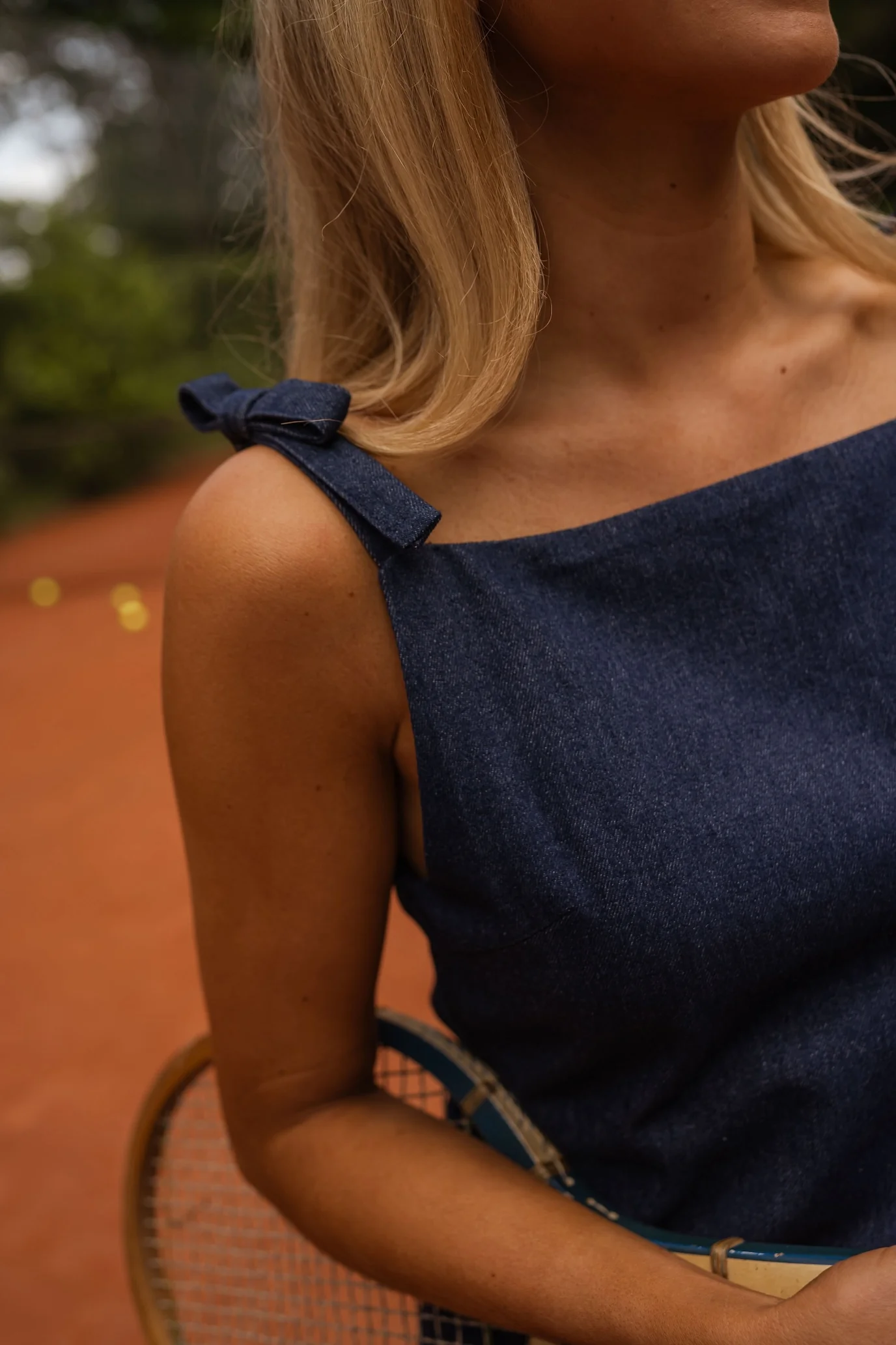 Dark Blue Melodie Denim Dress - Image 3