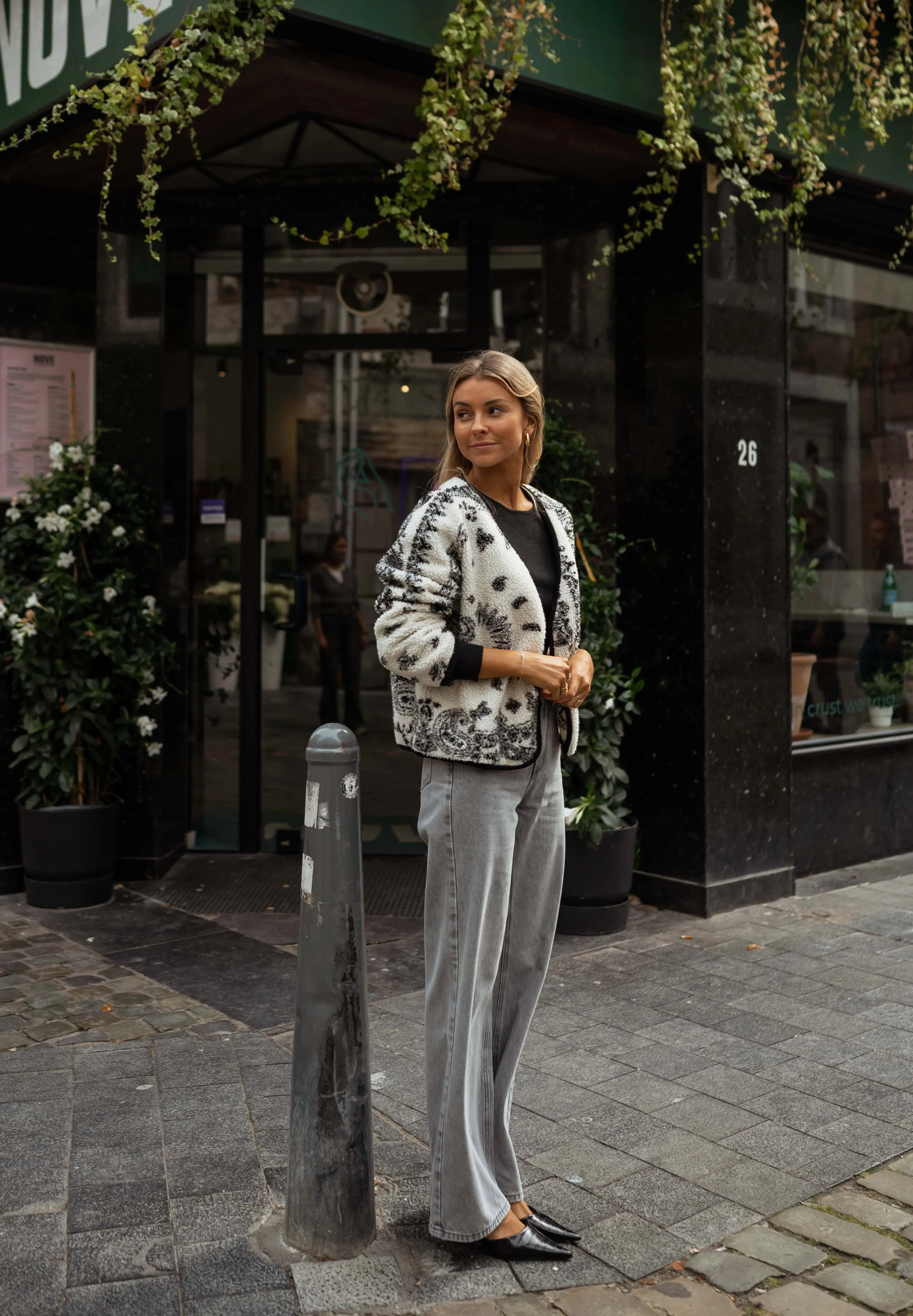 Ecru and Black Kyara Jacket - Image 10