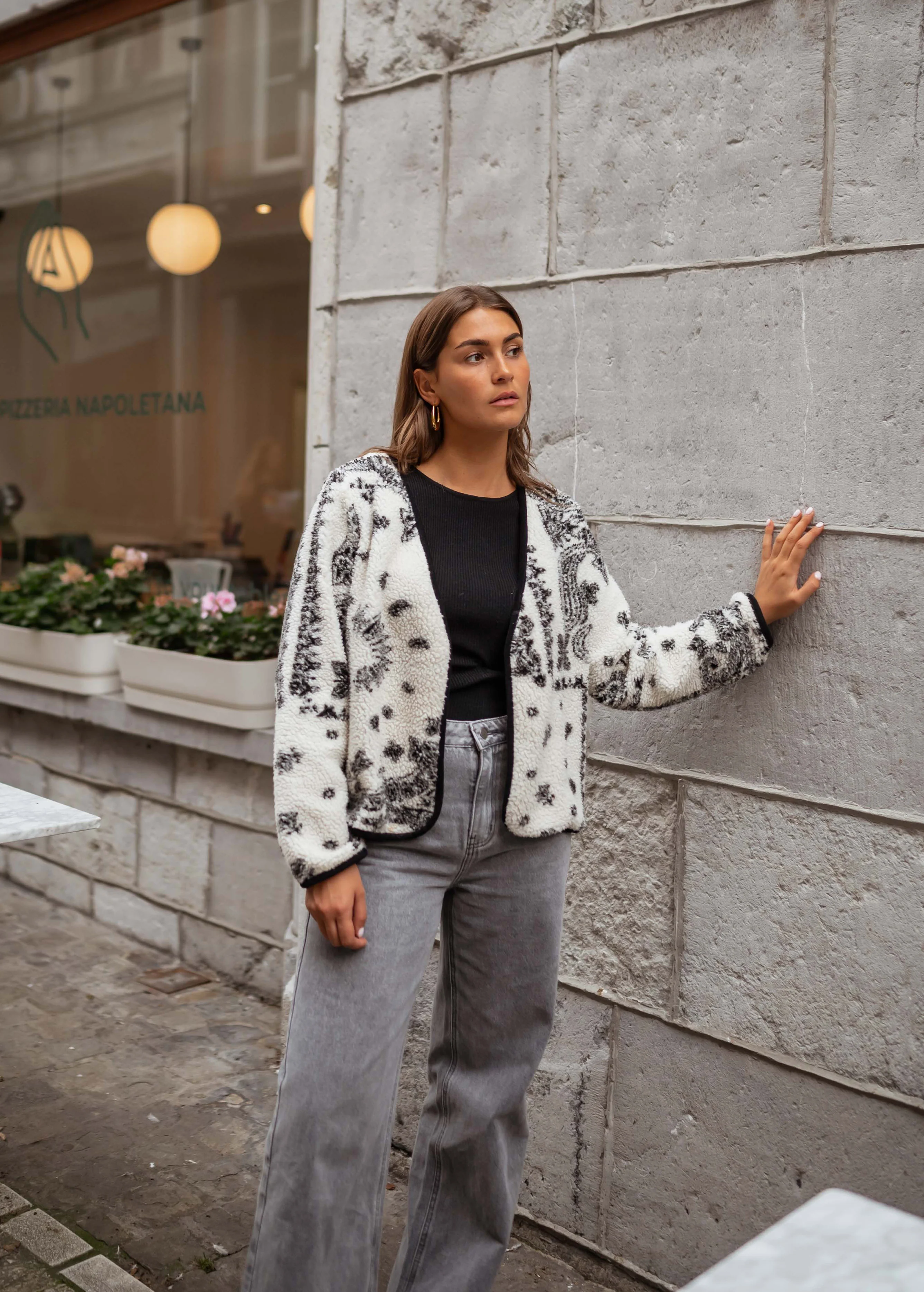 Ecru and Black Kyara Jacket - Image 11