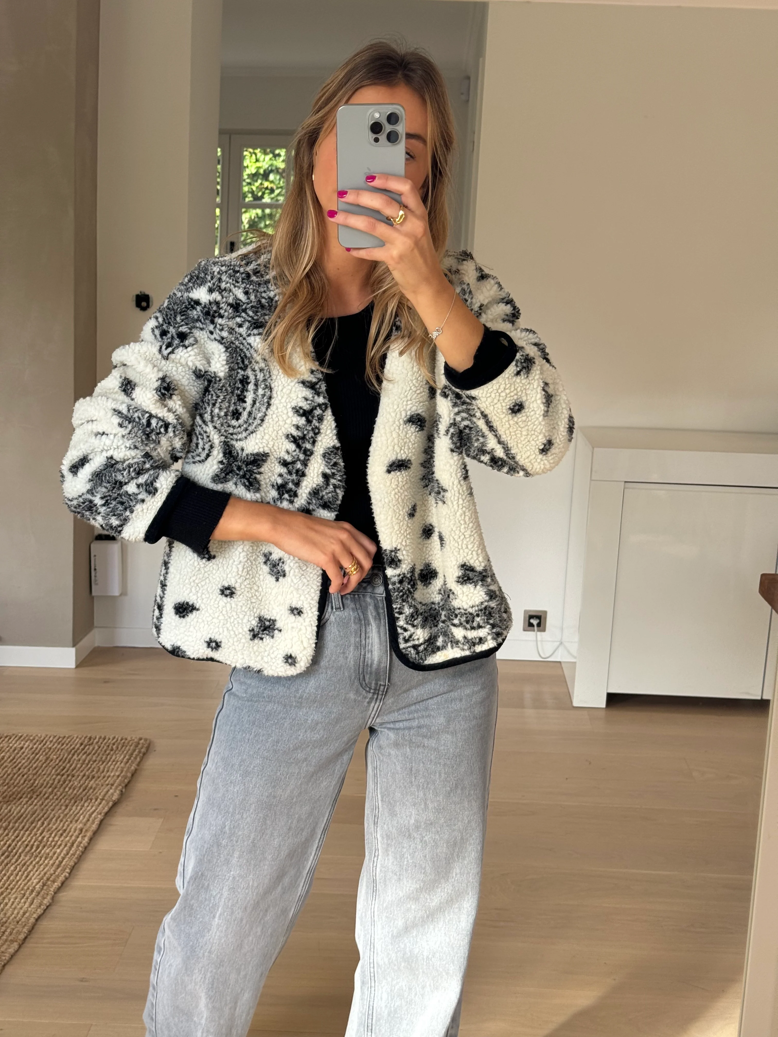 Ecru and Black Kyara Jacket - Image 14