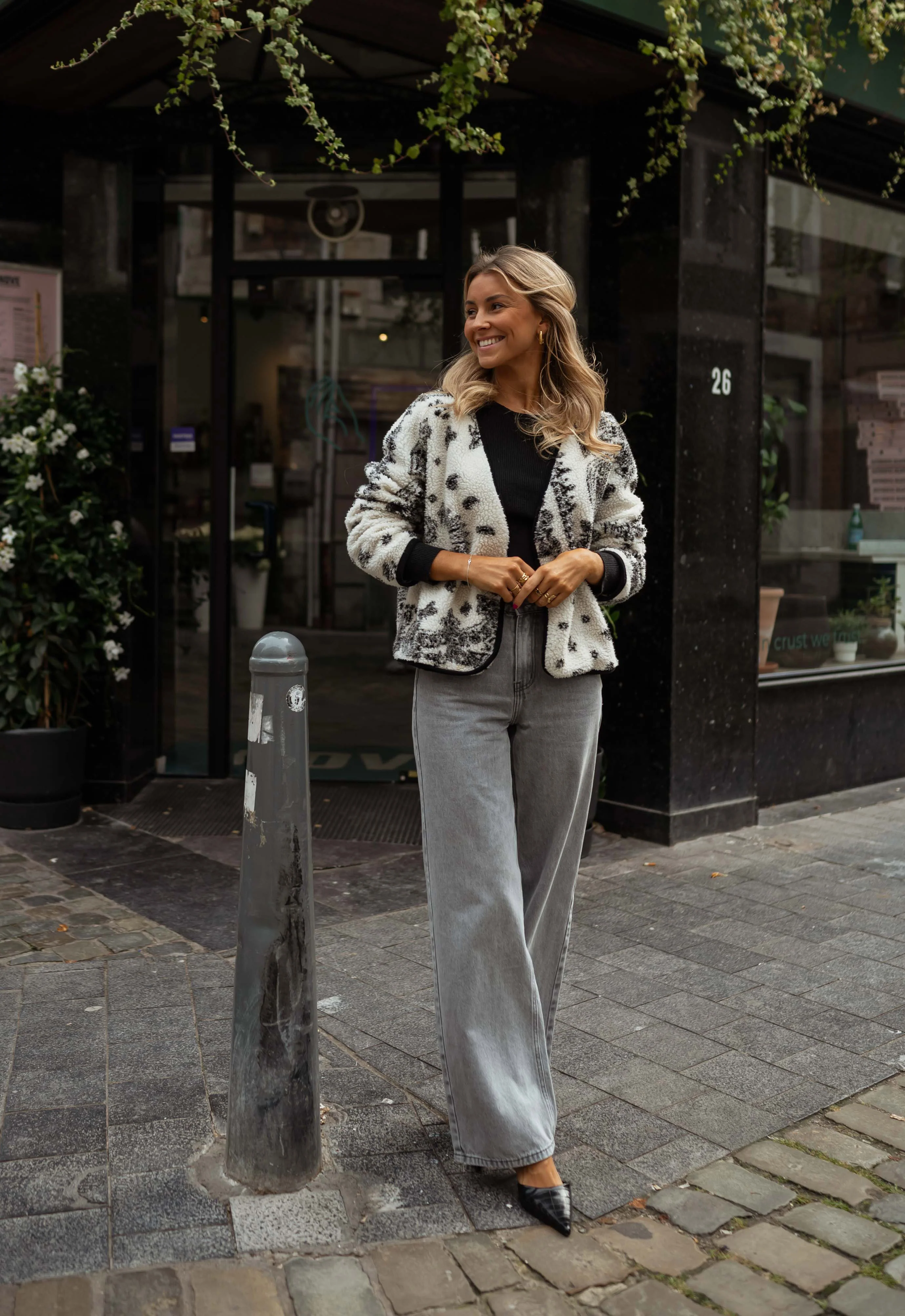 Ecru and Black Kyara Jacket - Image 2