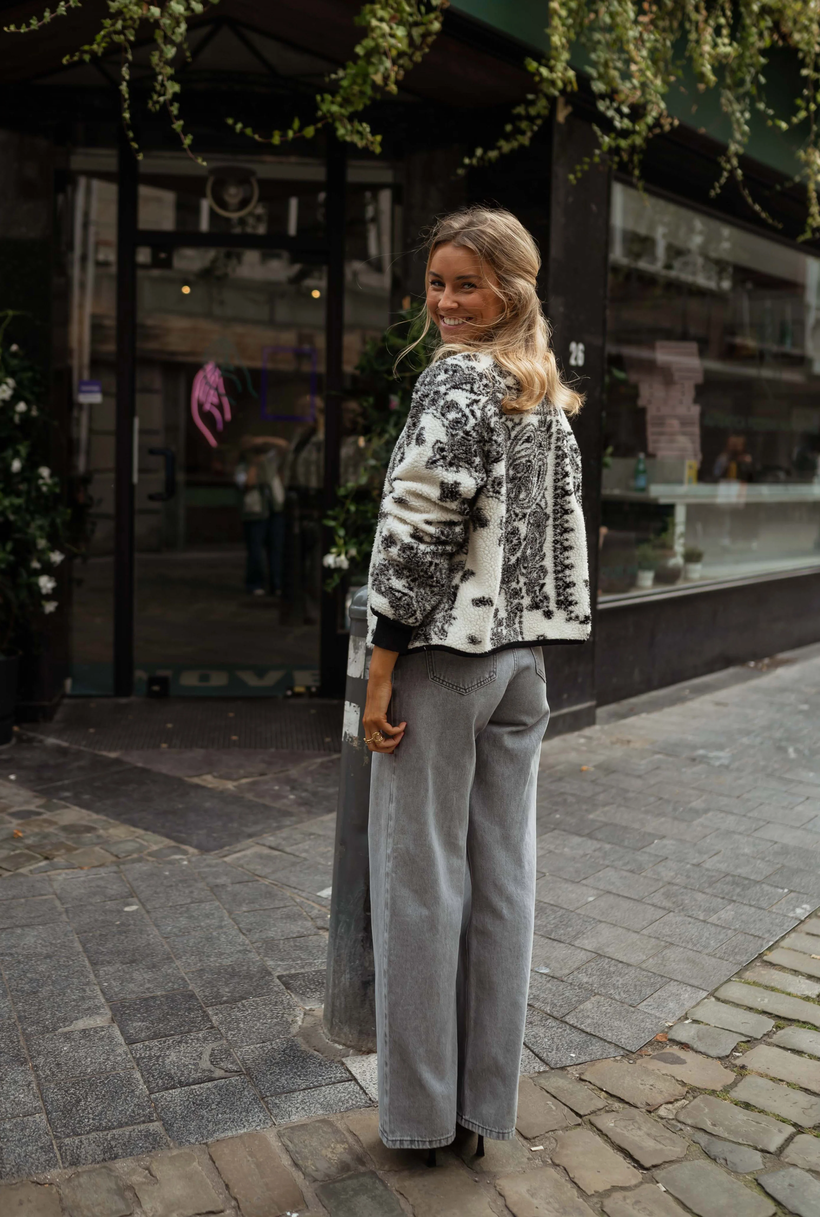 Ecru and Black Kyara Jacket - Image 3