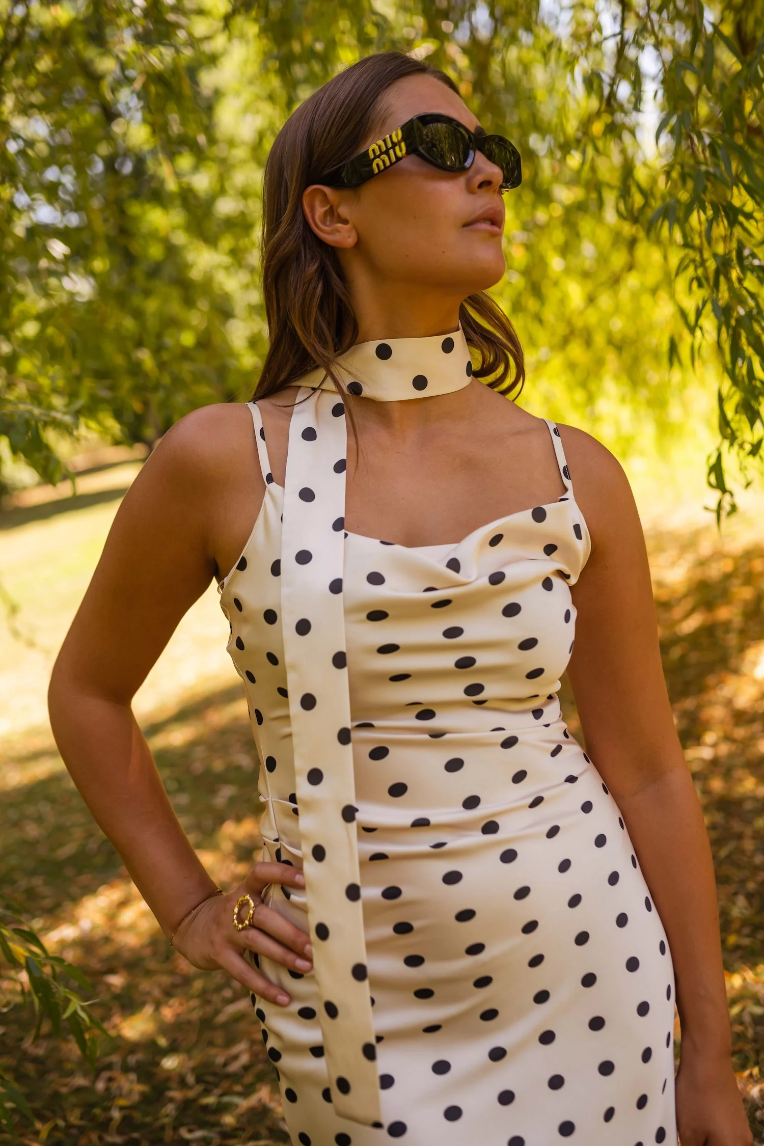 Ecru Polka Dots Albane Dress - Image 5