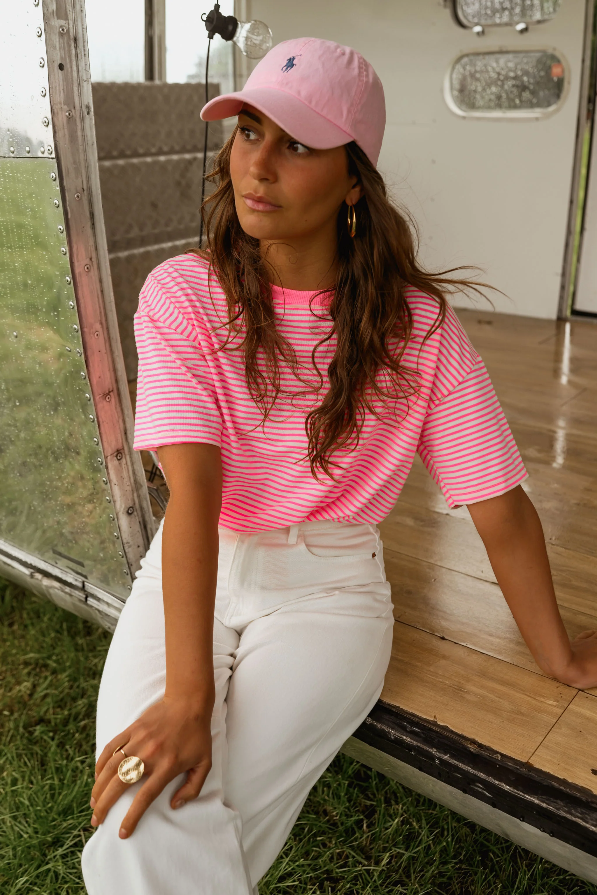Fuchsia Striped Piper T-Shirt - Image 4
