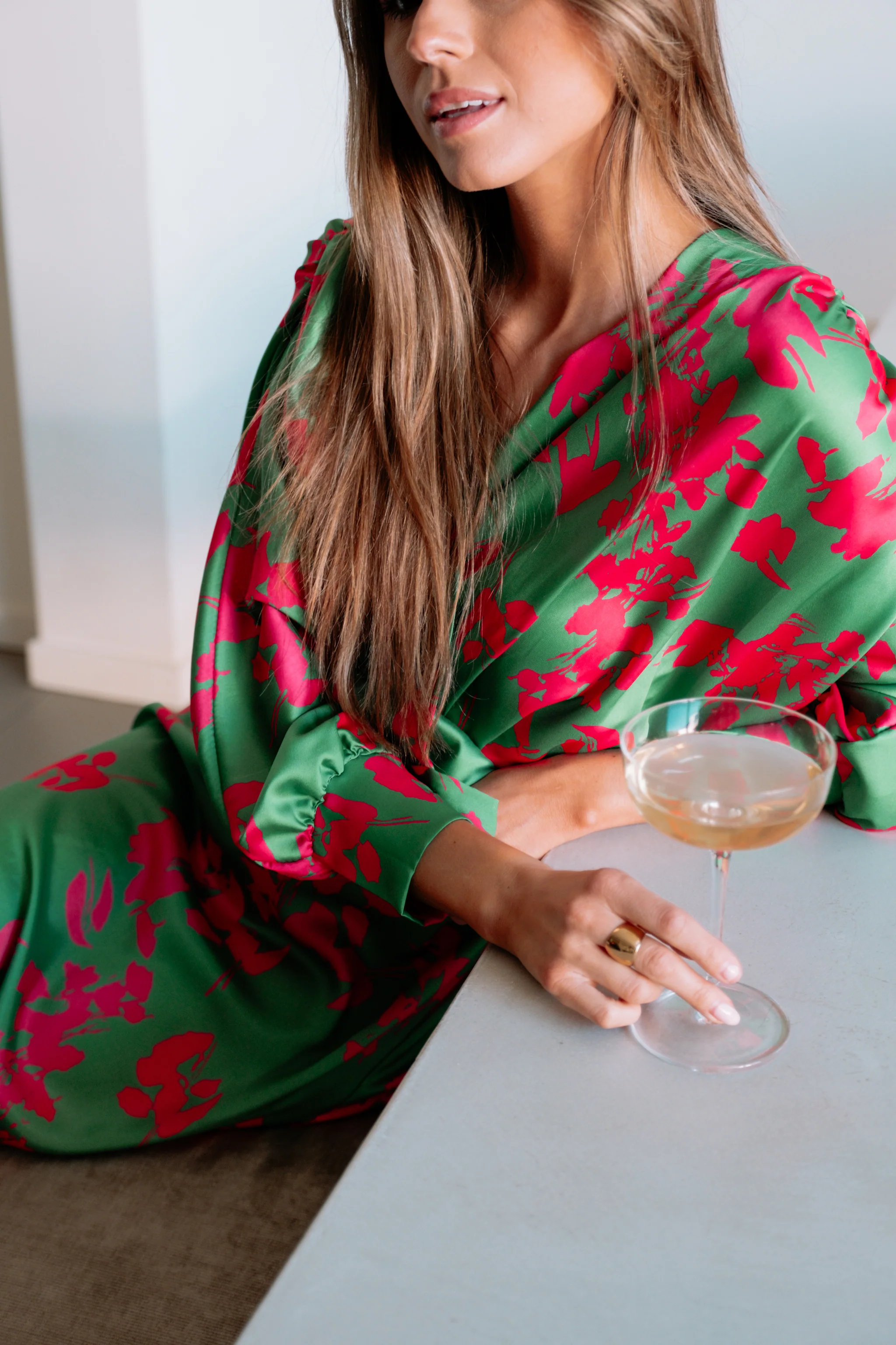 Green And Pink Keeper Dress - Image 10