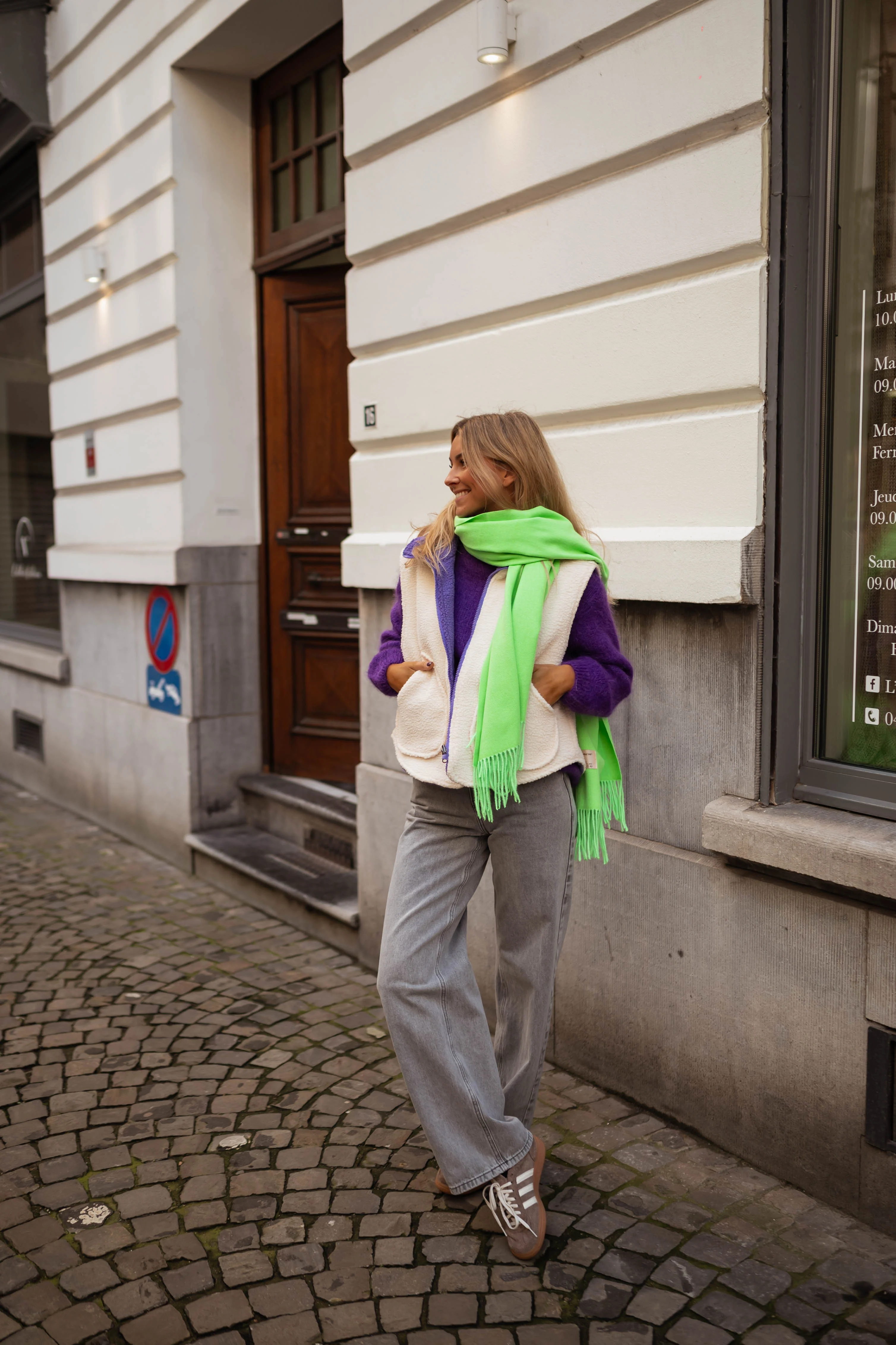 Green Cashmere Ronald Scarf - Image 9