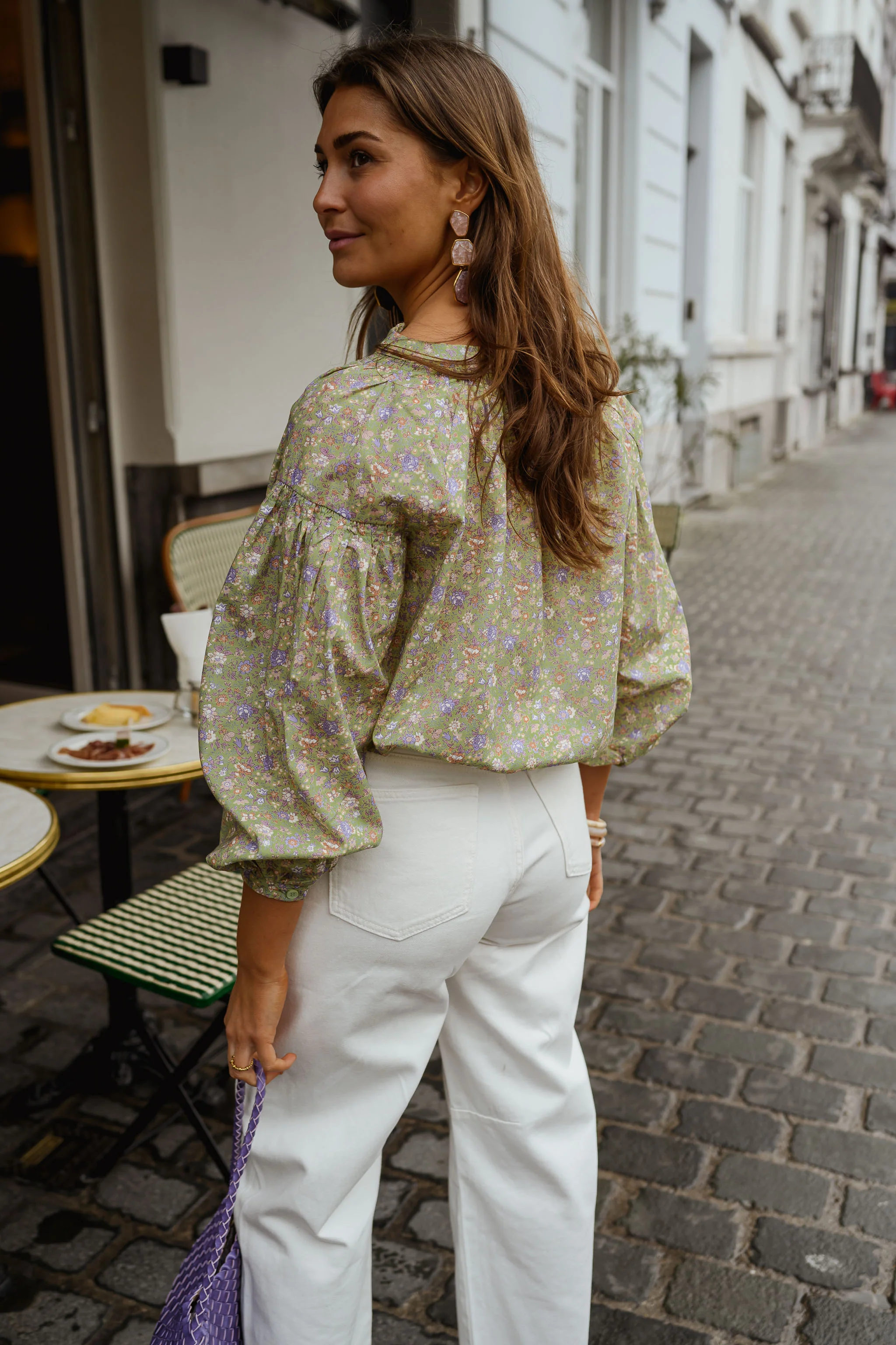 Green Floral Cadence Blouse - Image 11