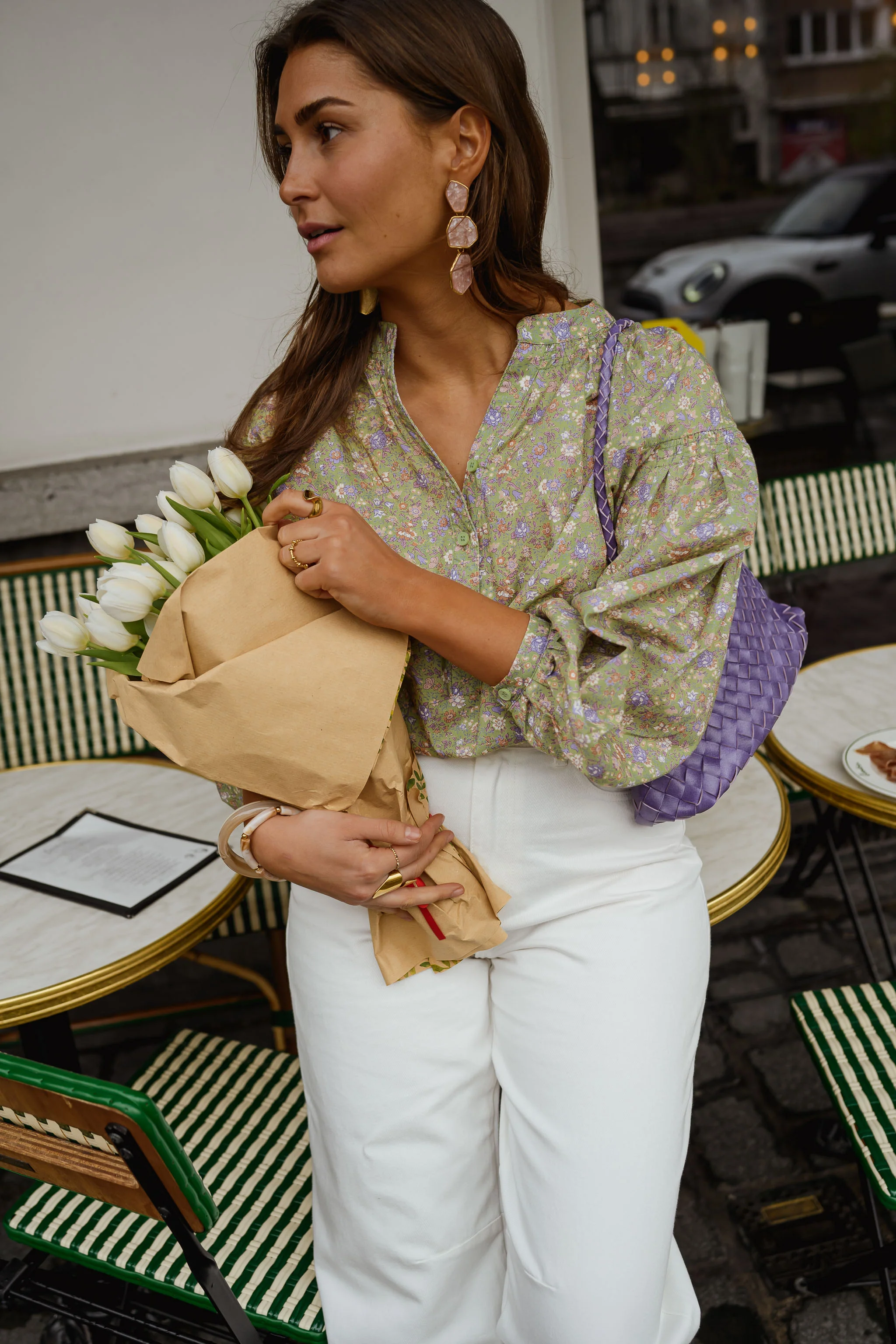 Green Floral Cadence Blouse - Image 3