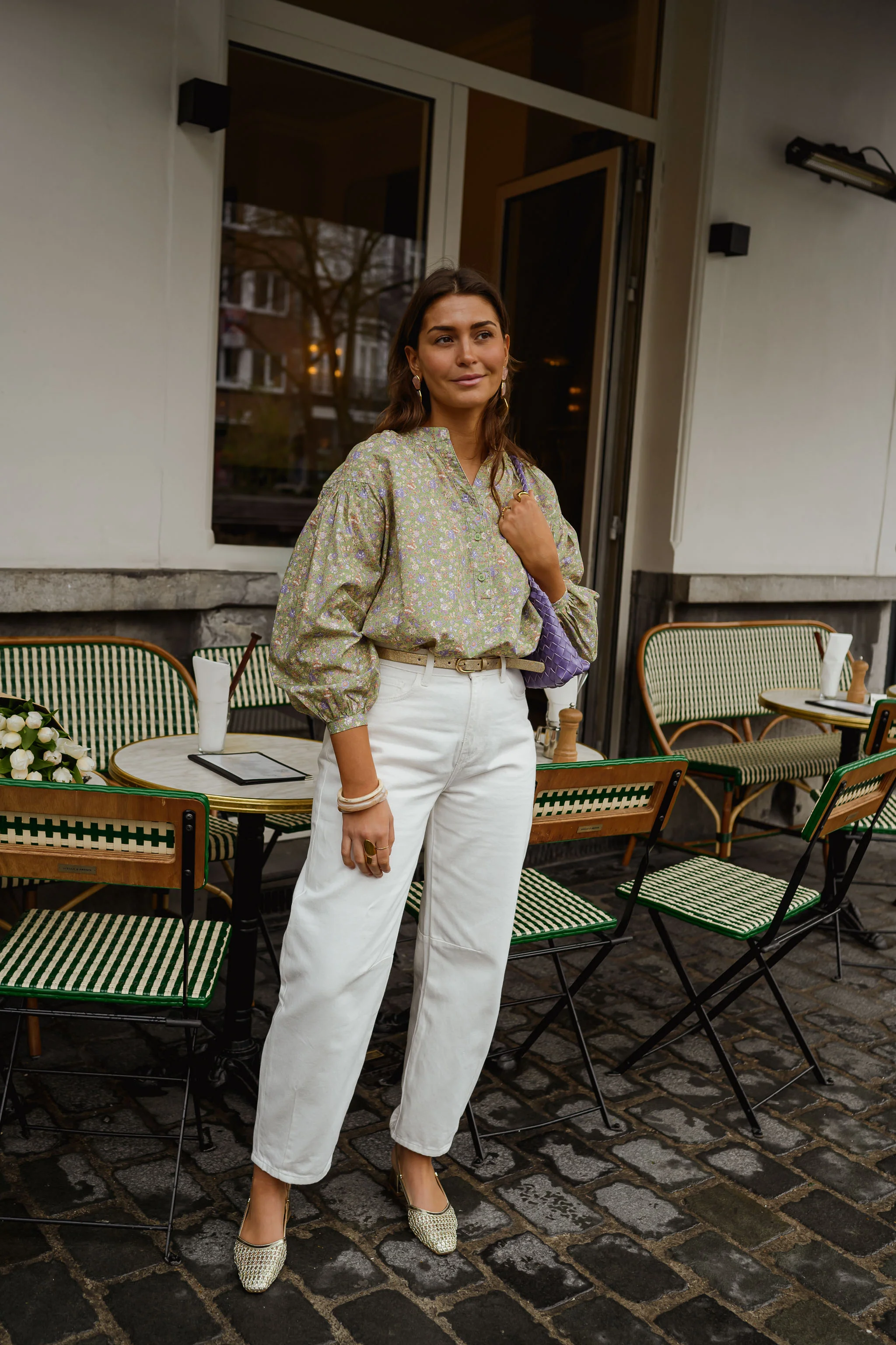 Green Floral Cadence Blouse - Image 4