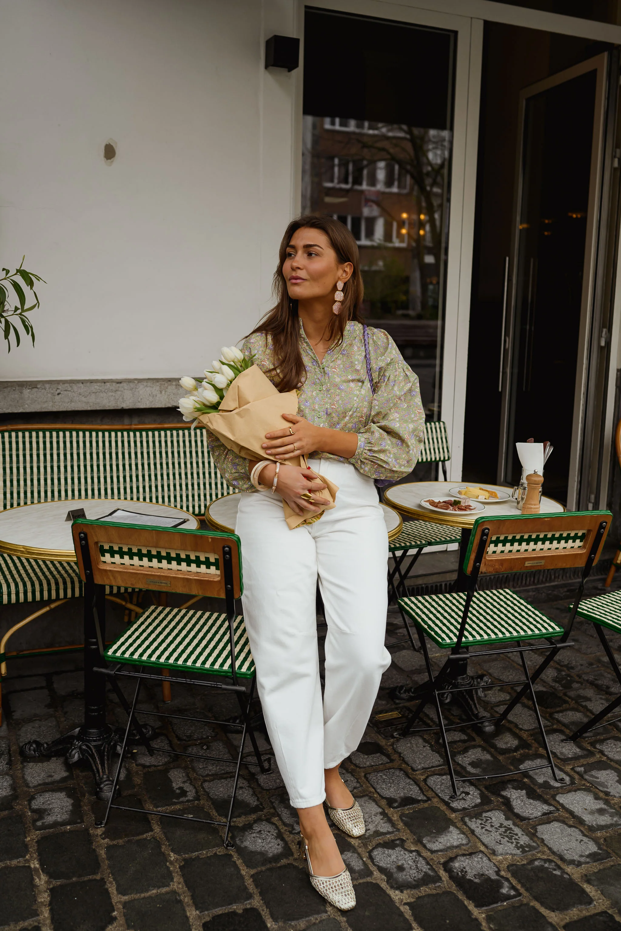 Green Floral Cadence Blouse - Image 7