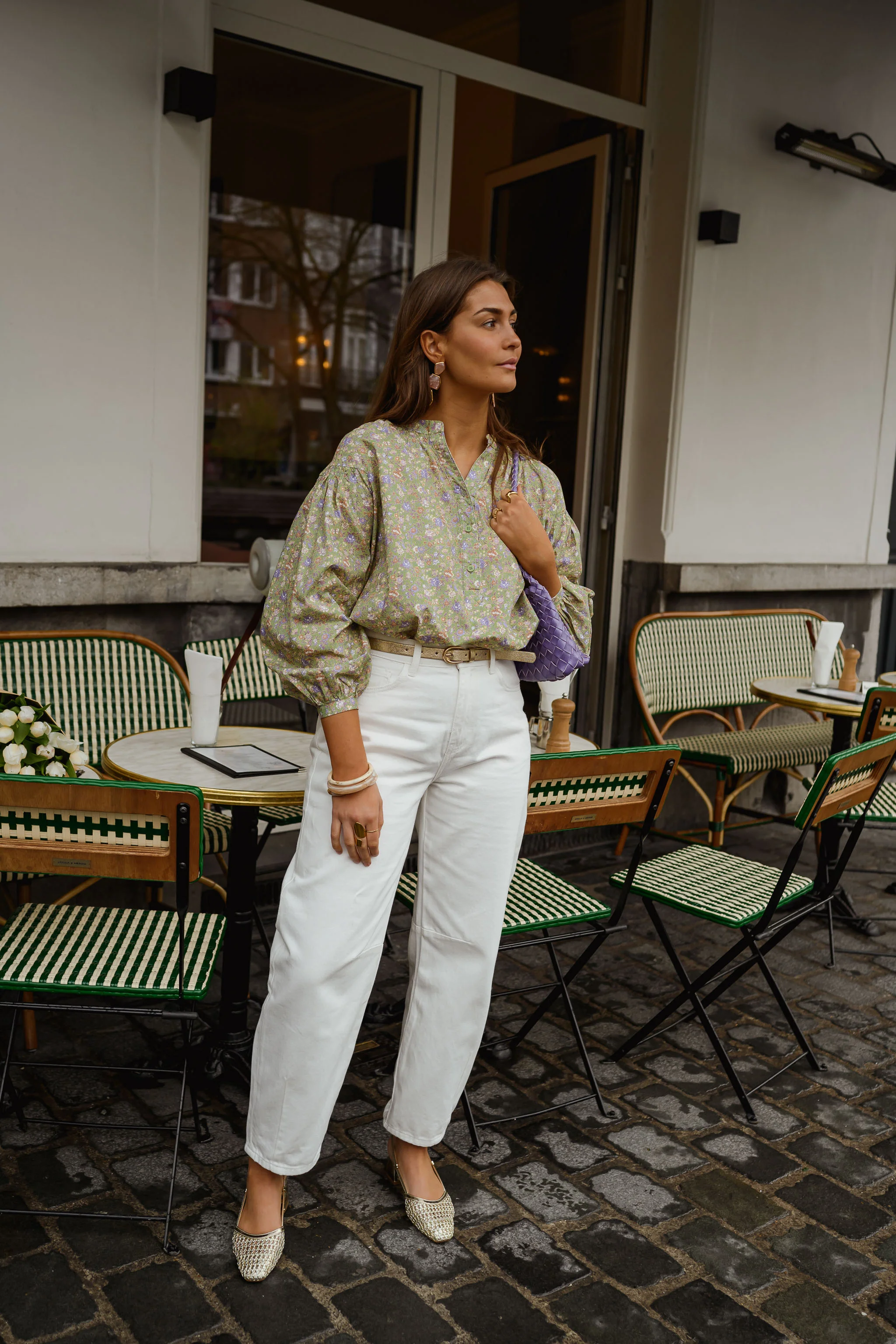 Green Floral Cadence Blouse - Image 9