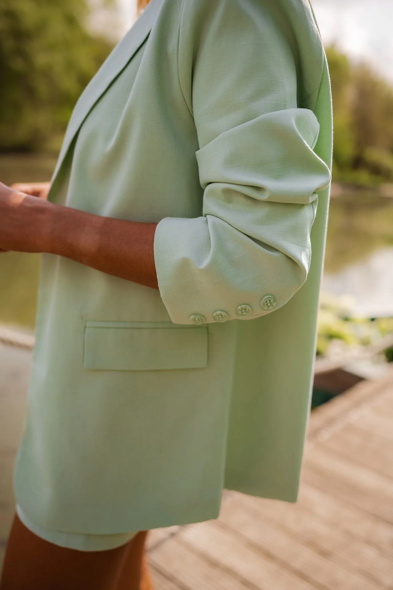 Green Jean Blazer - Image 3
