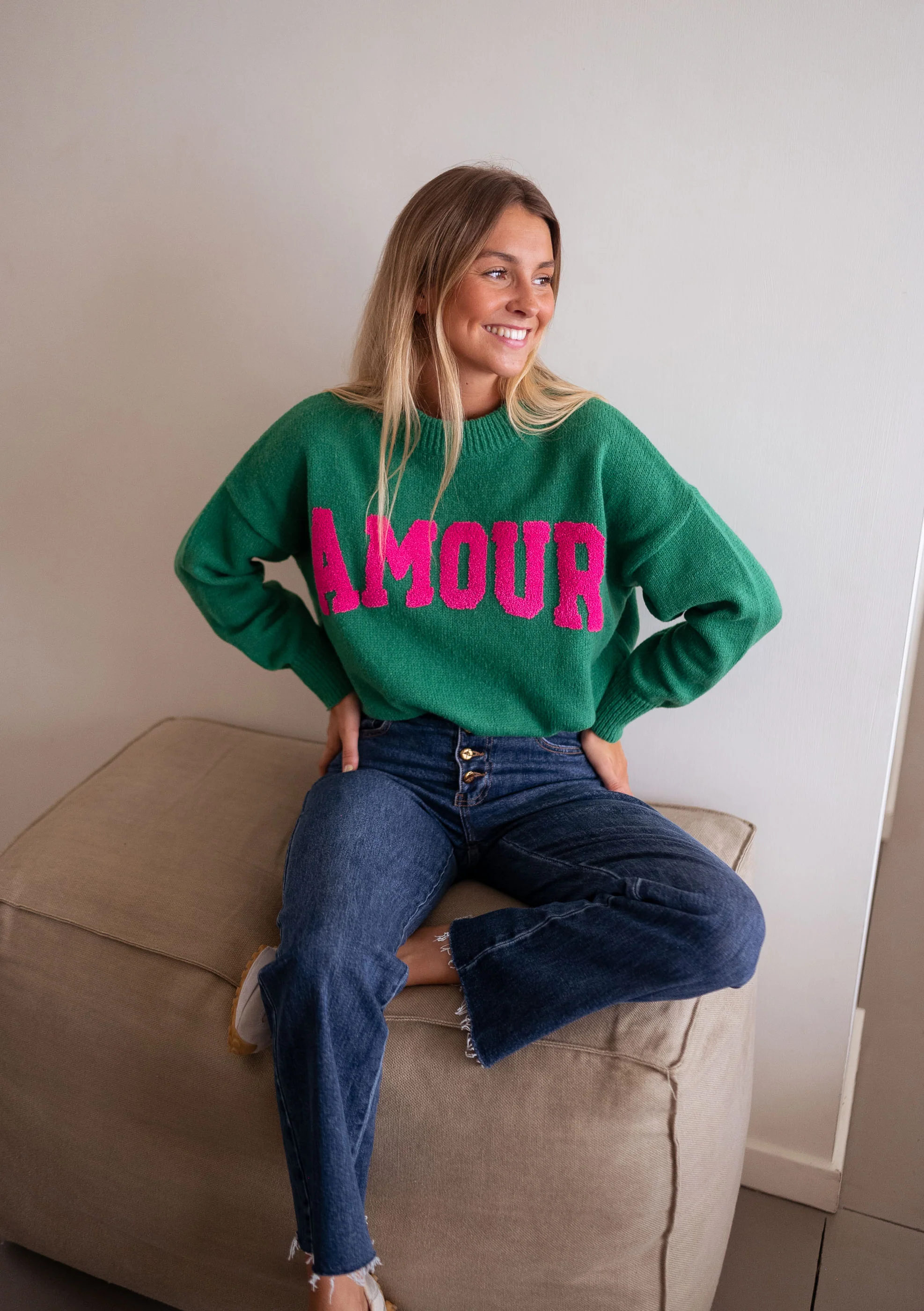 Green Paxton Sweater - Image 2