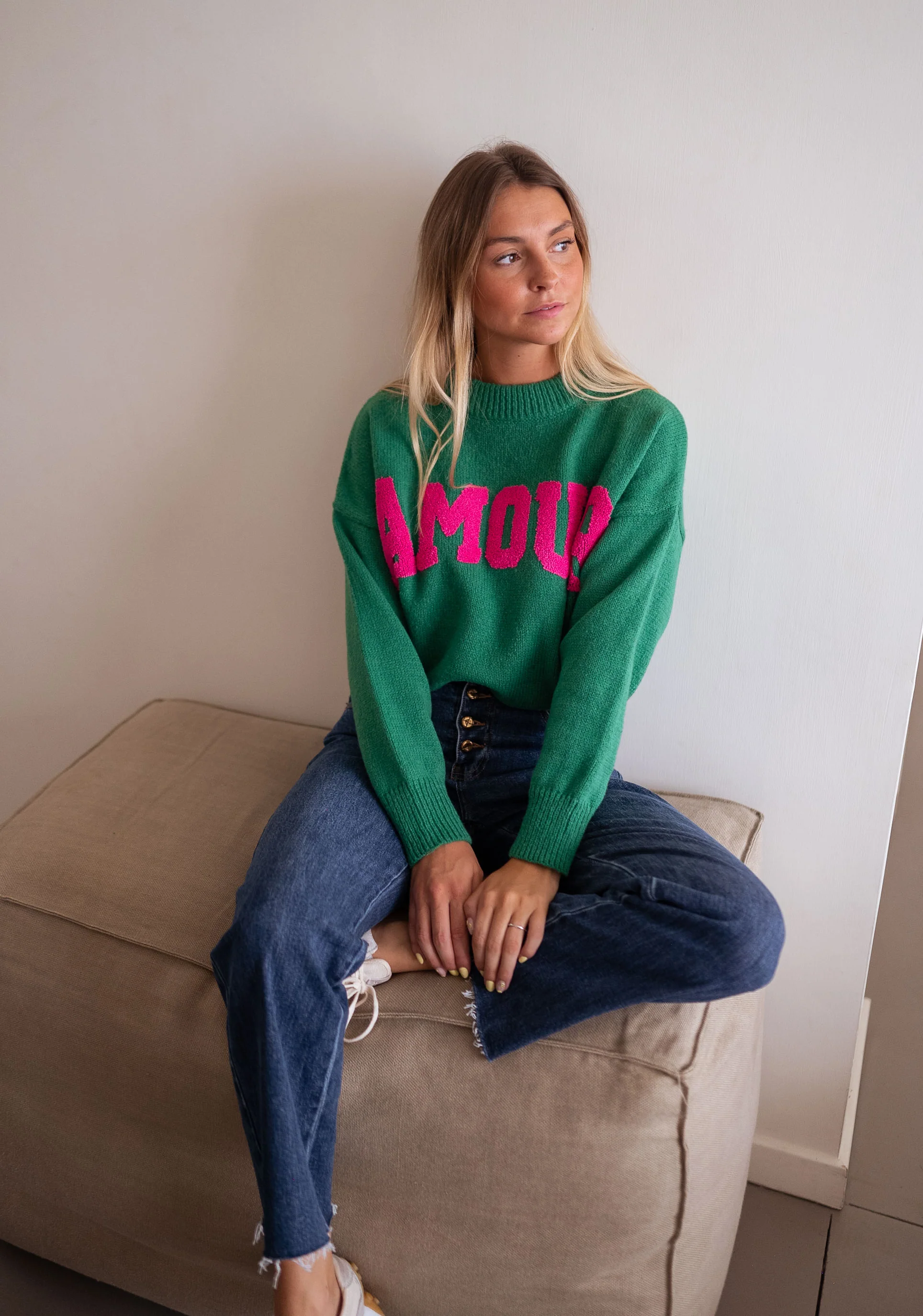 Green Paxton Sweater - Image 9