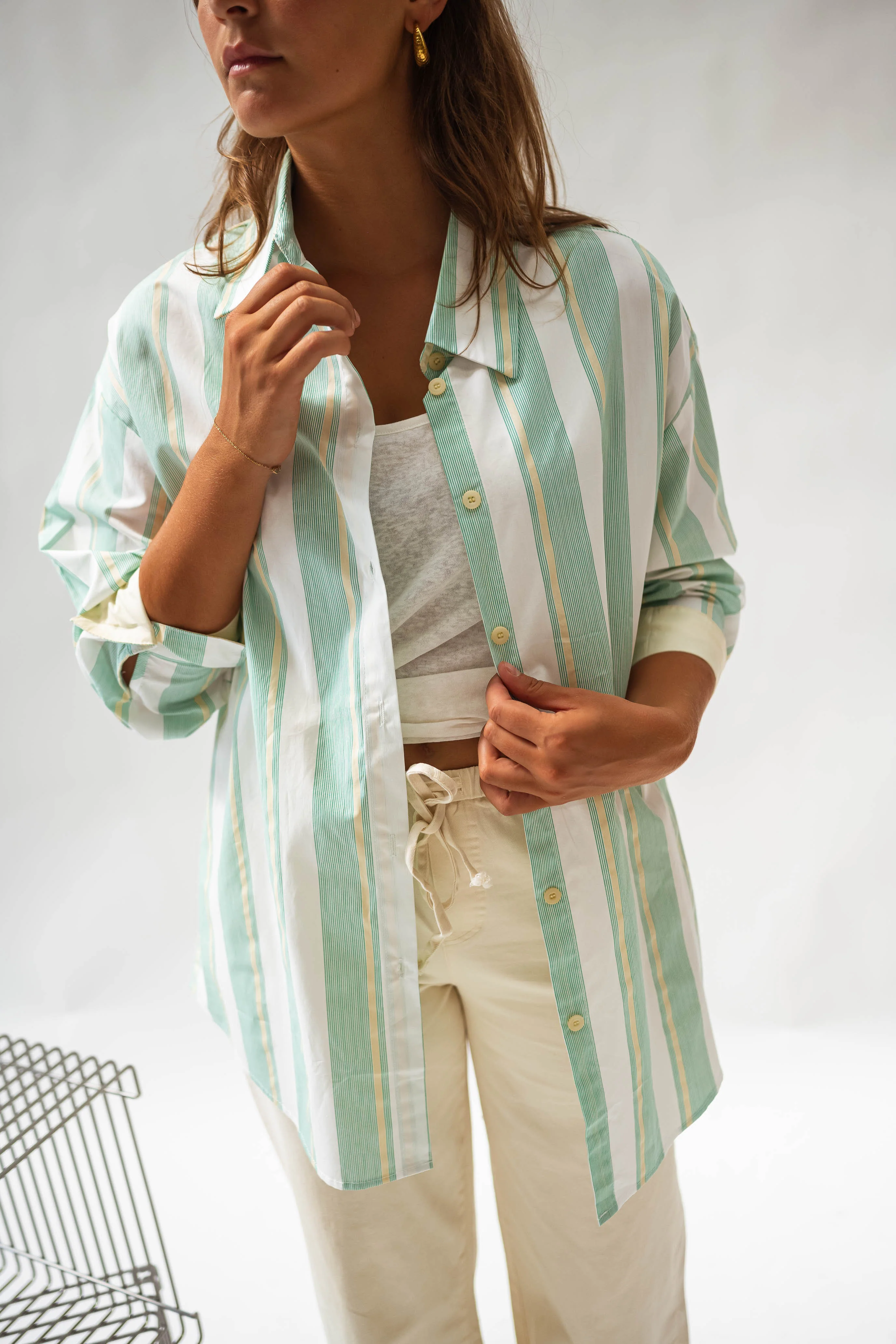 Green Striped Nais Shirt - Image 7