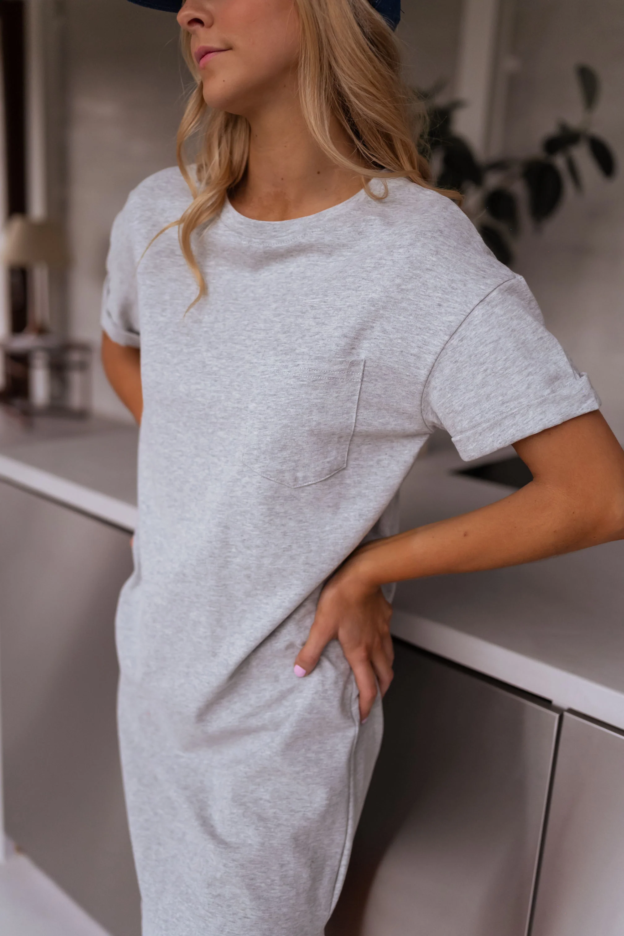 Grey Adeline T-Shirt Dress - Image 6