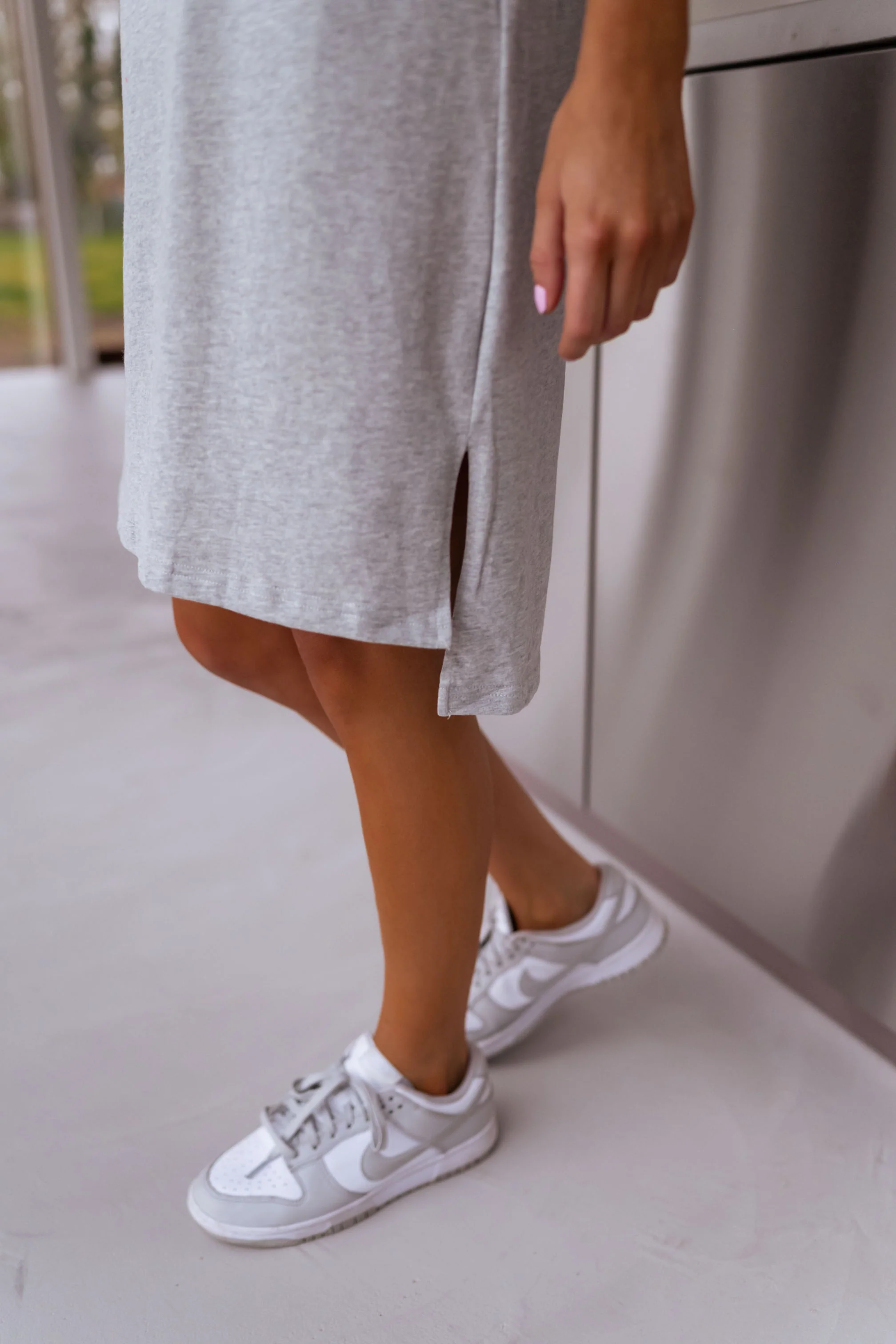 Grey Adeline T-Shirt Dress - Image 7