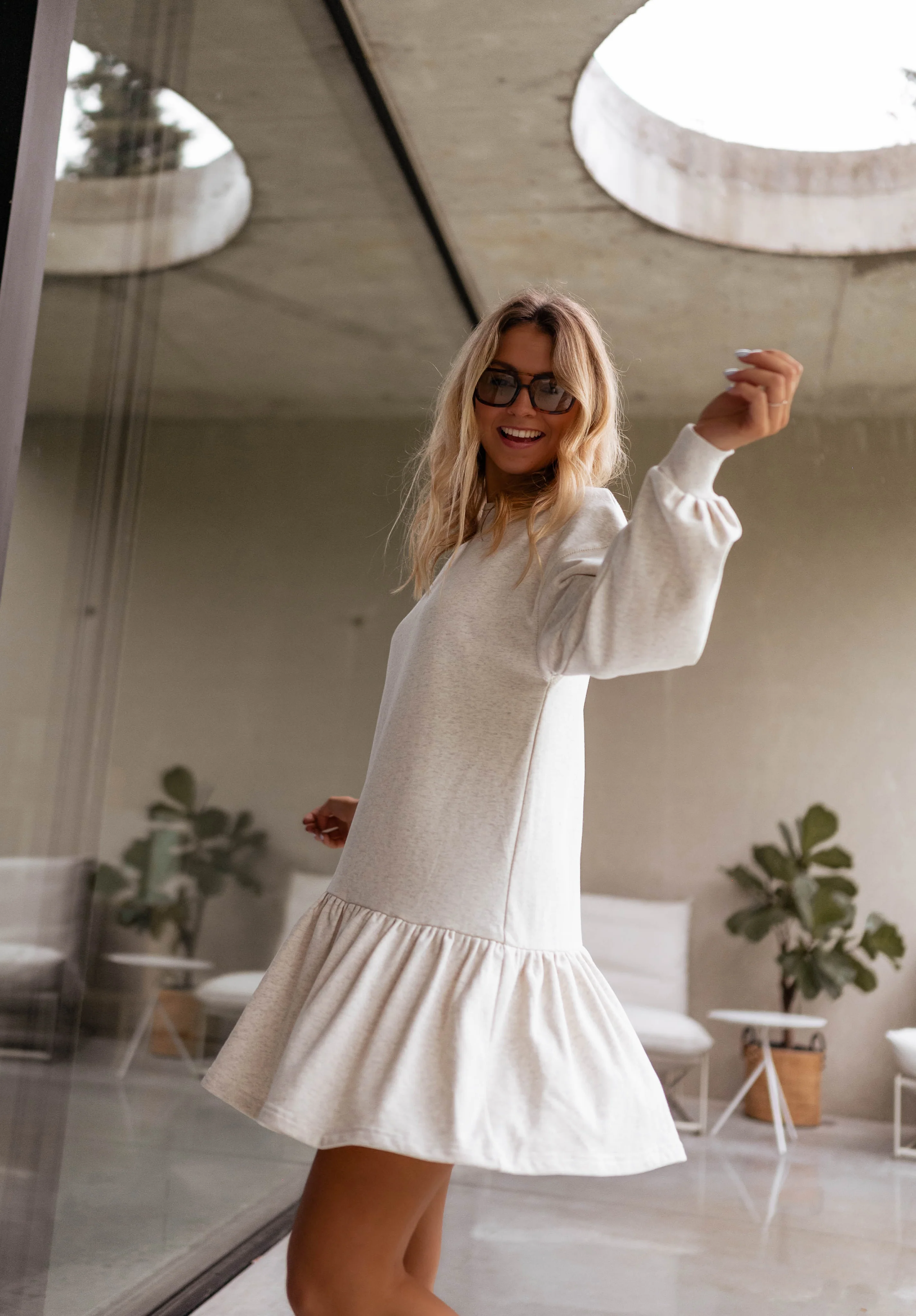 Grey Bertina Sweater Dress - Image 4