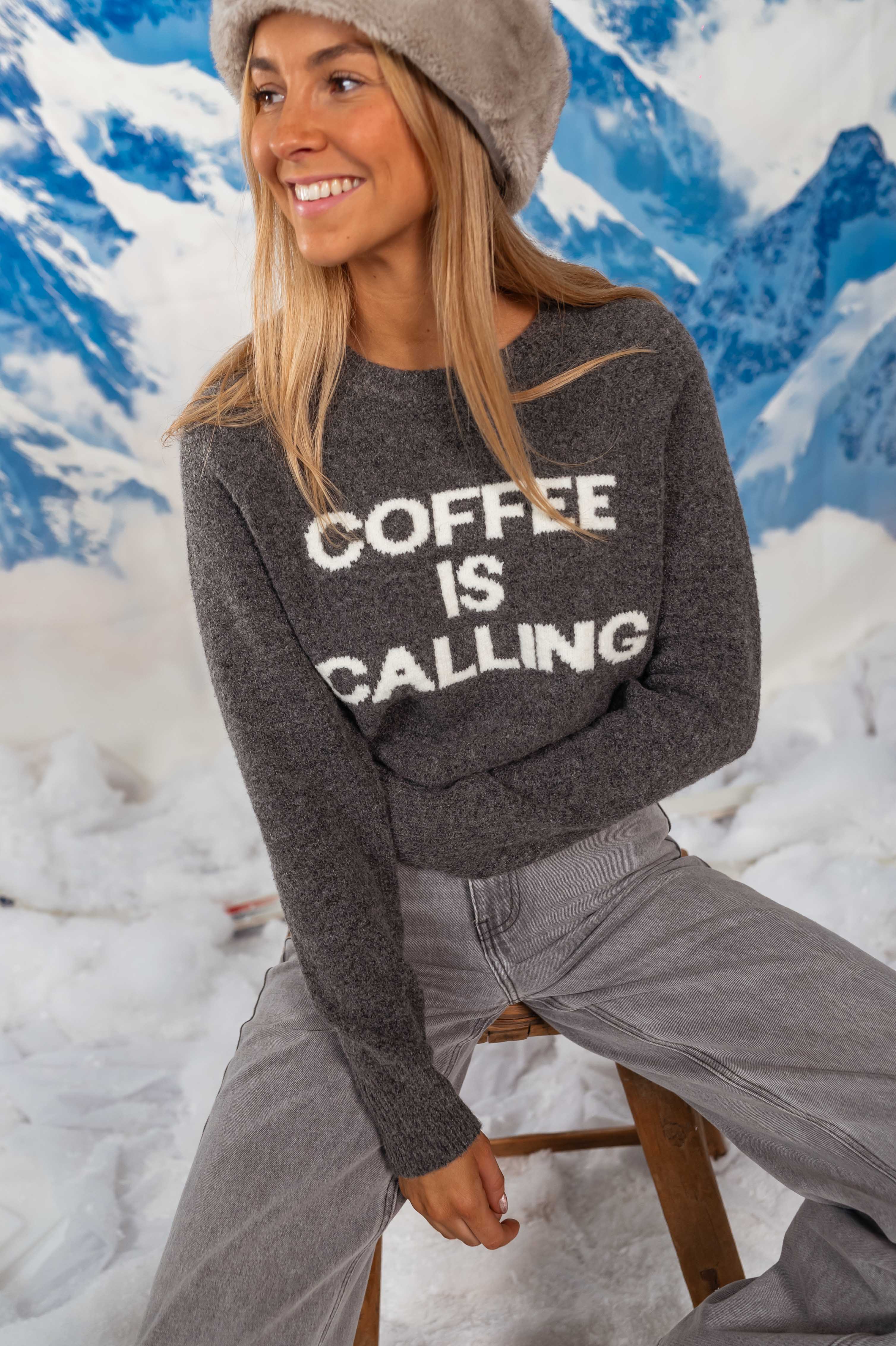 Grey Coffee Sweater - Image 4