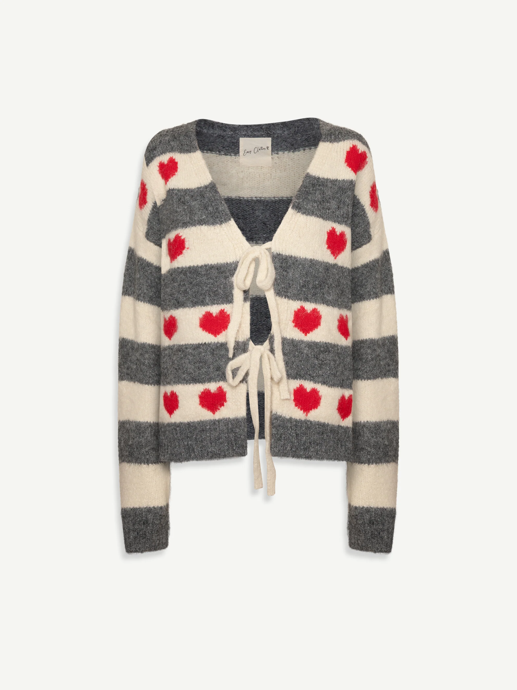 Grey Striped Anne Cardigan - Image 2