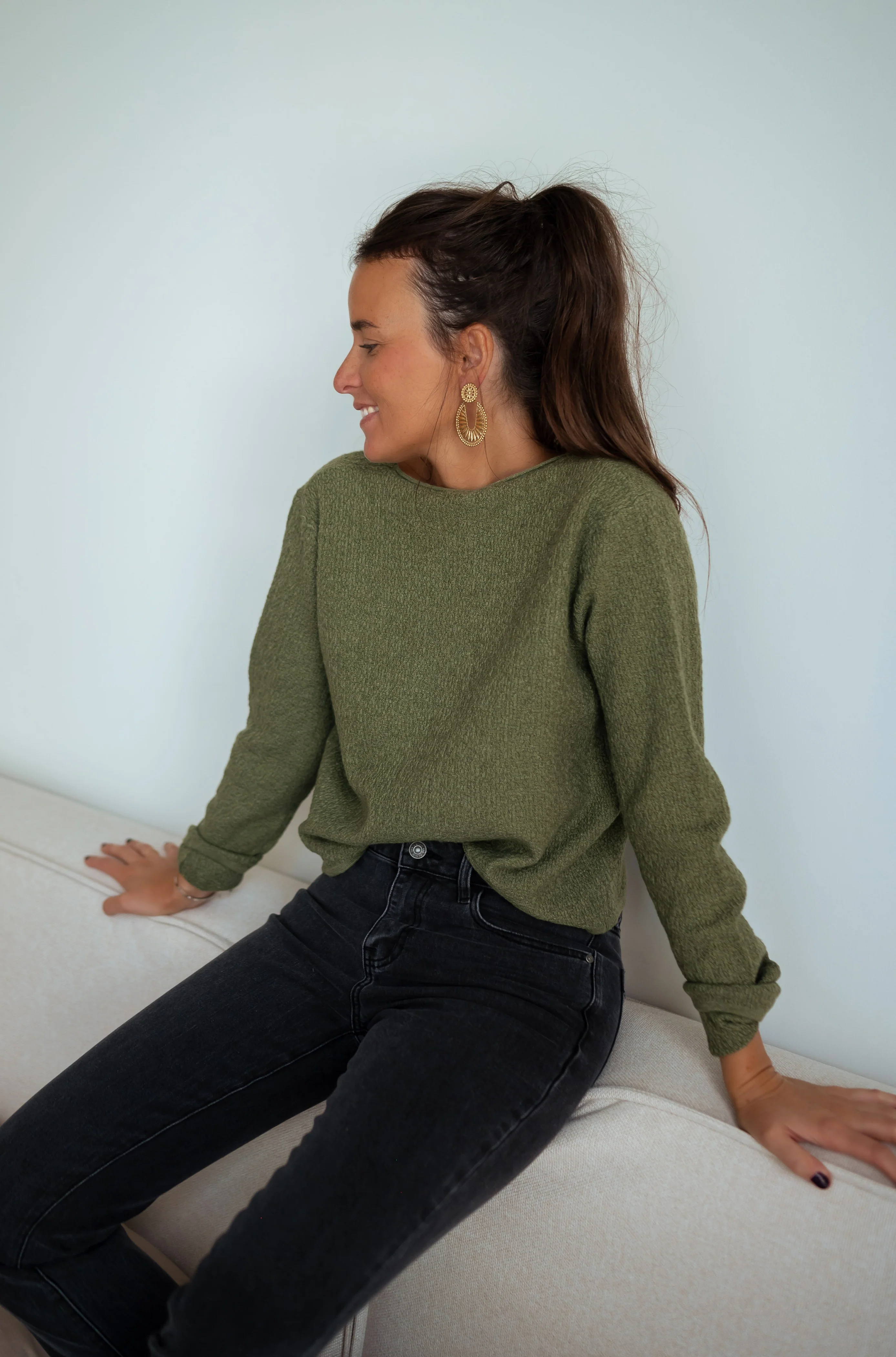 Khaki Alma Sweater - Image 3