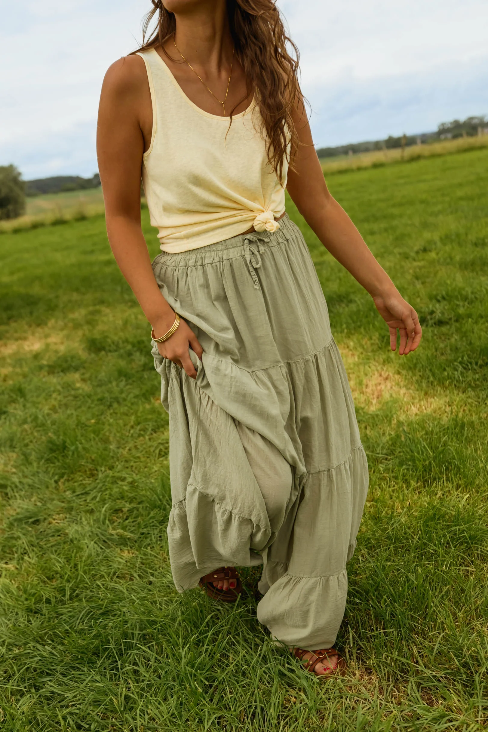 Khaki Althea Skirt - Image 12
