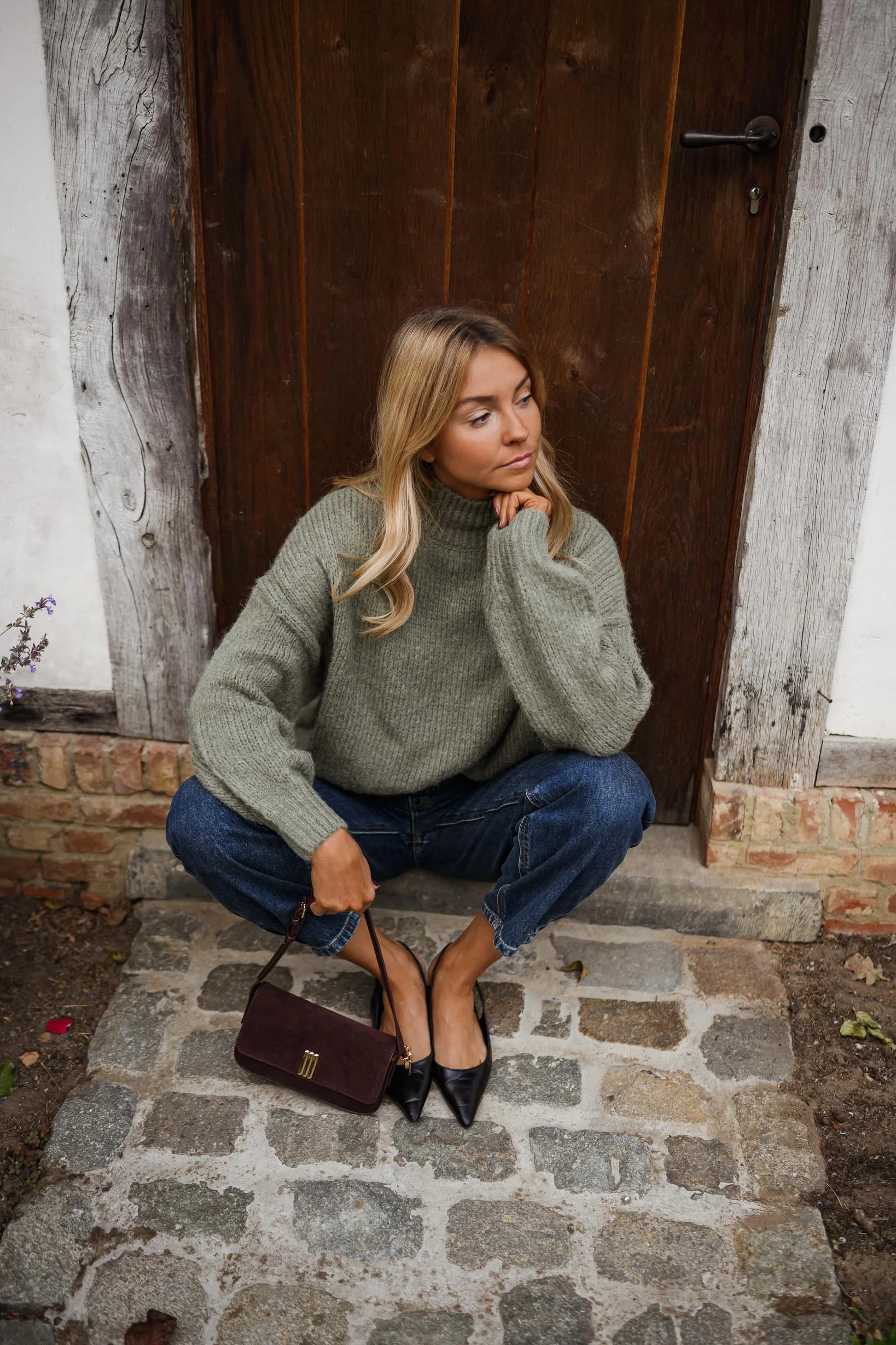 Khaki Angele Sweater - Image 7