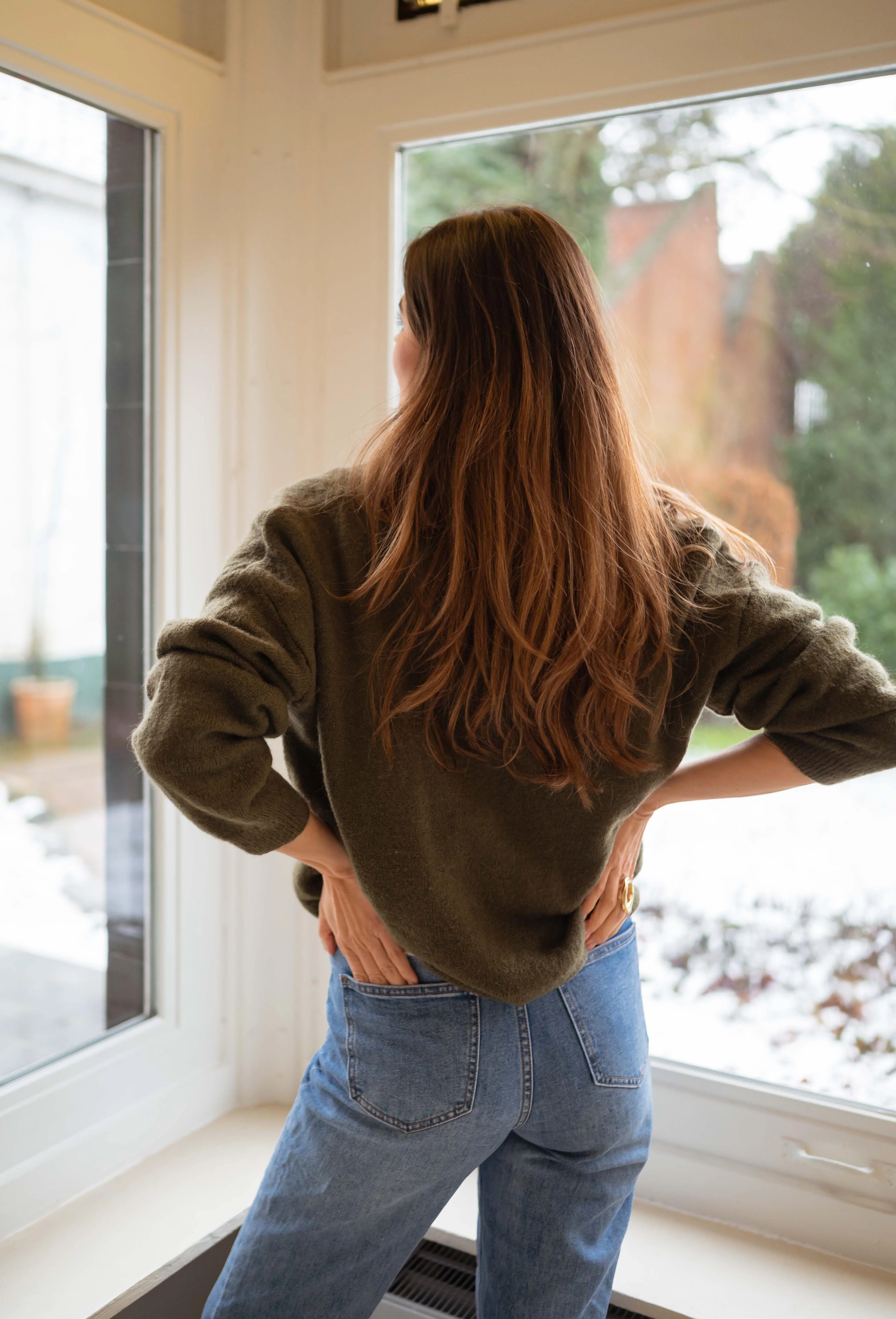 Khaki Gina Cardigan - Image 3