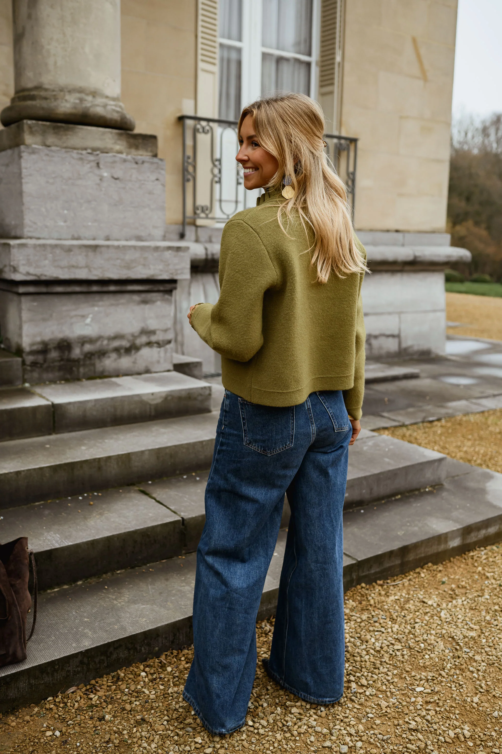 Khaki Jeanine Cardigan - Image 11