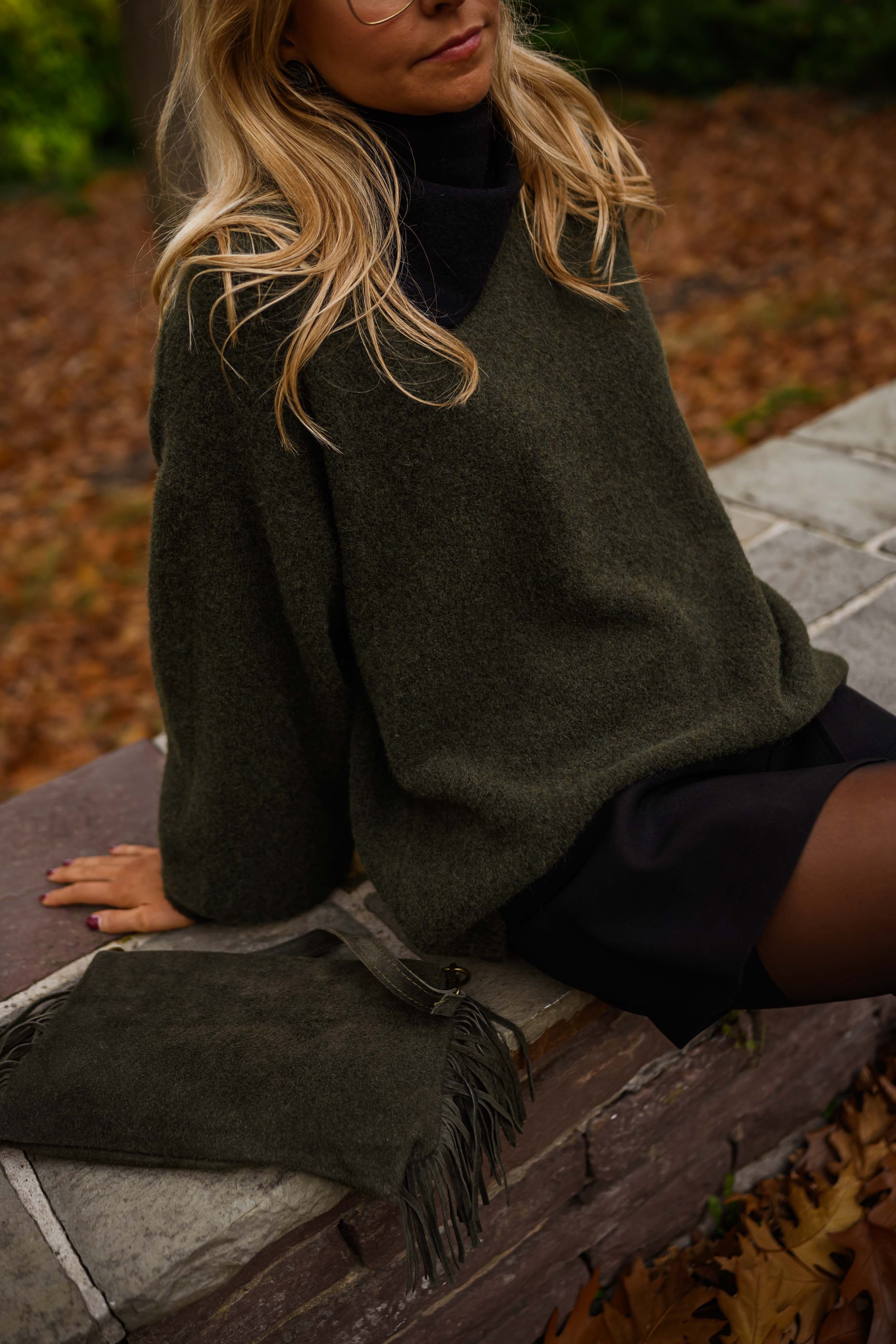 Khaki Jutta Sweater - Image 3