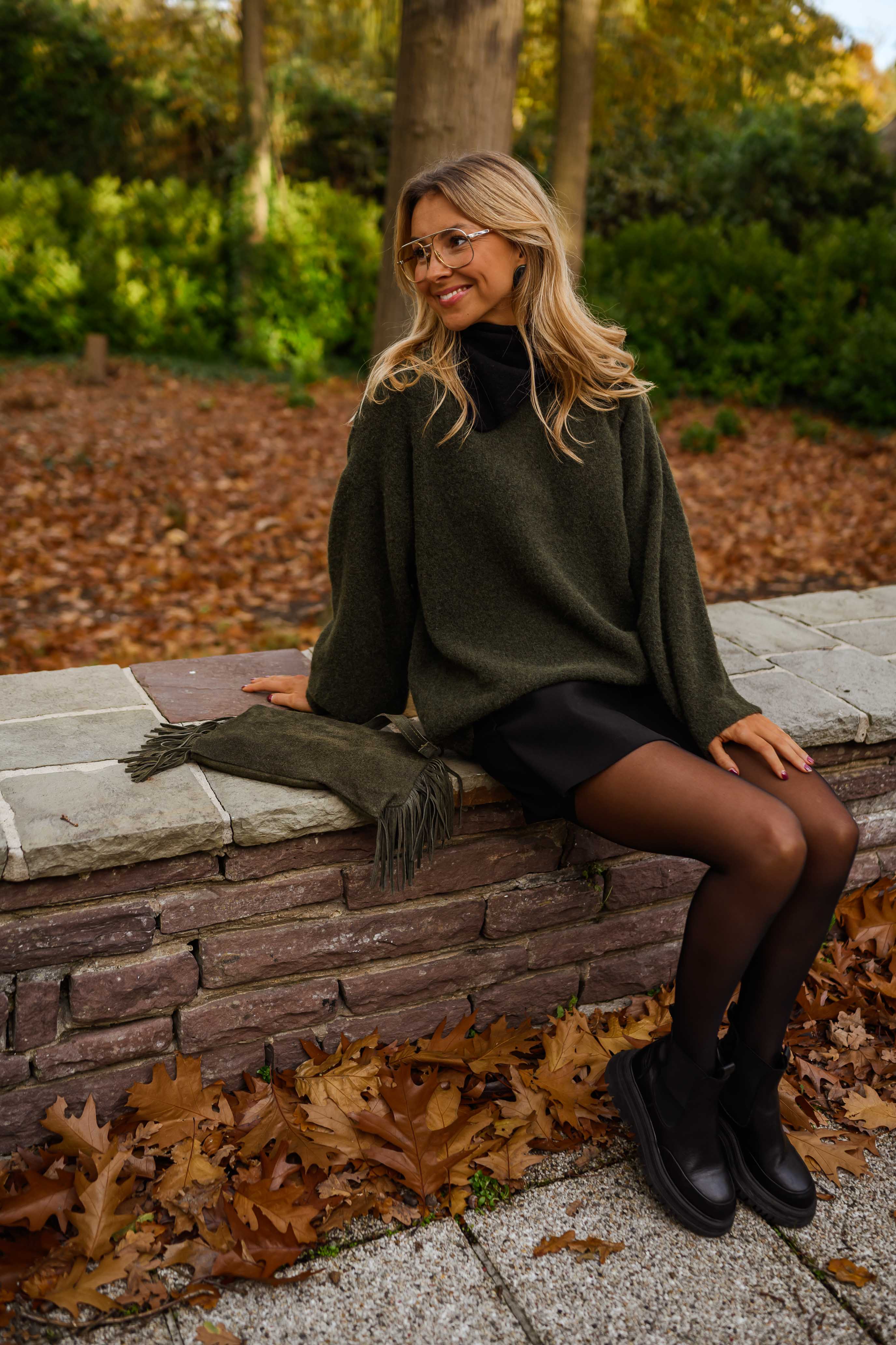 Khaki Jutta Sweater - Image 7