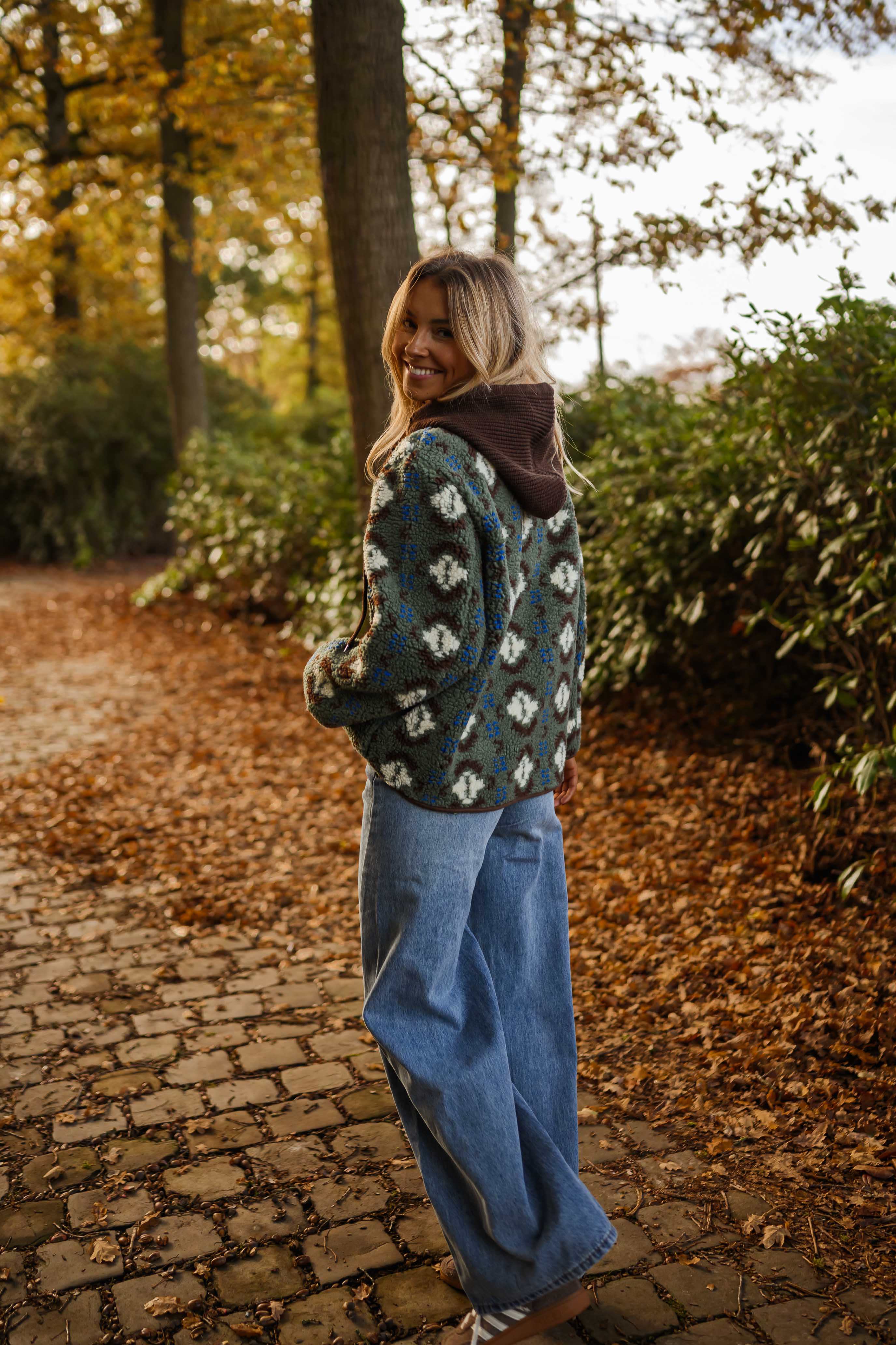 Khaki Patterned Malory Coat - Image 12
