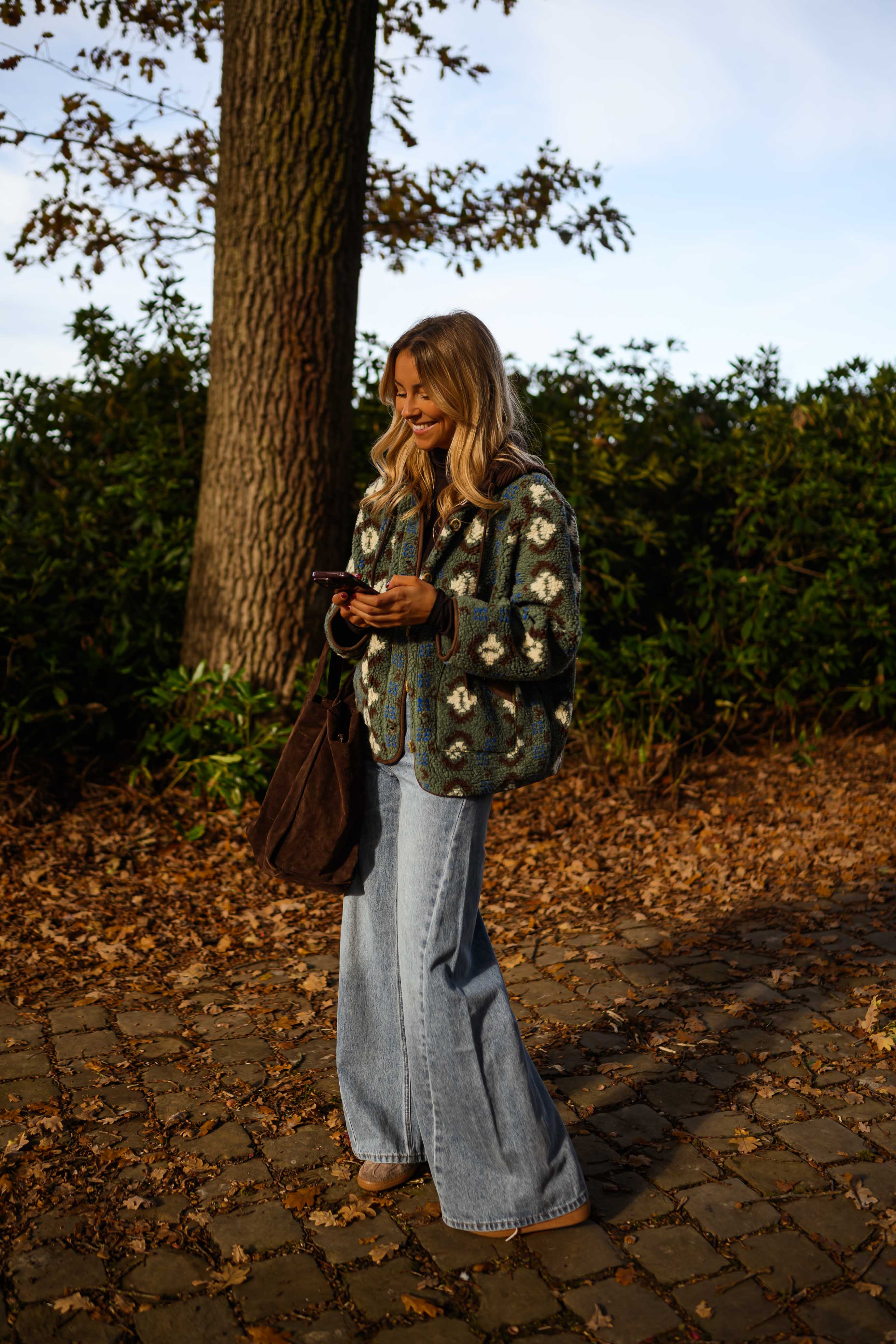 Khaki Patterned Malory Coat - Image 13