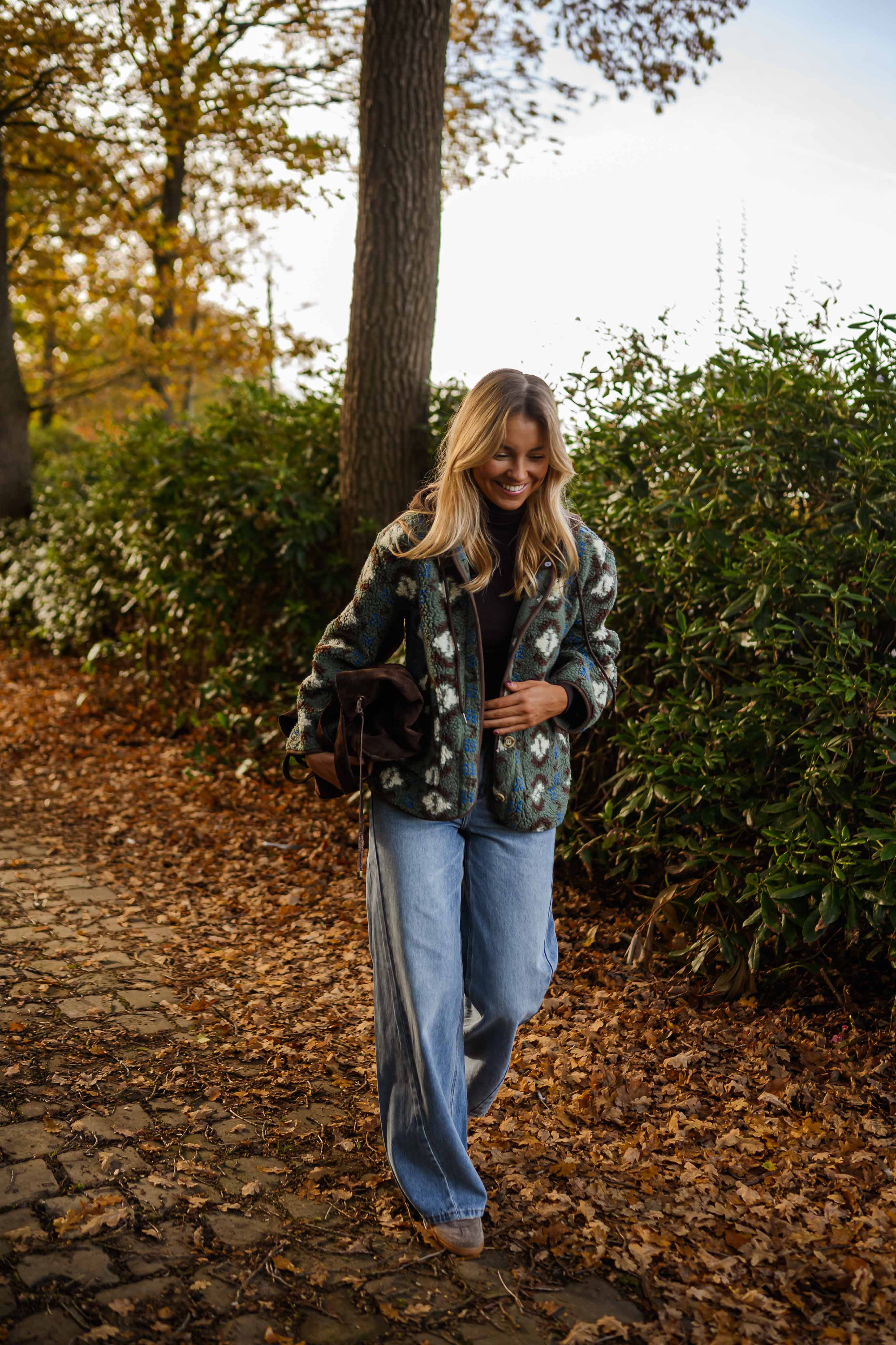 Khaki Patterned Malory Coat - Image 6