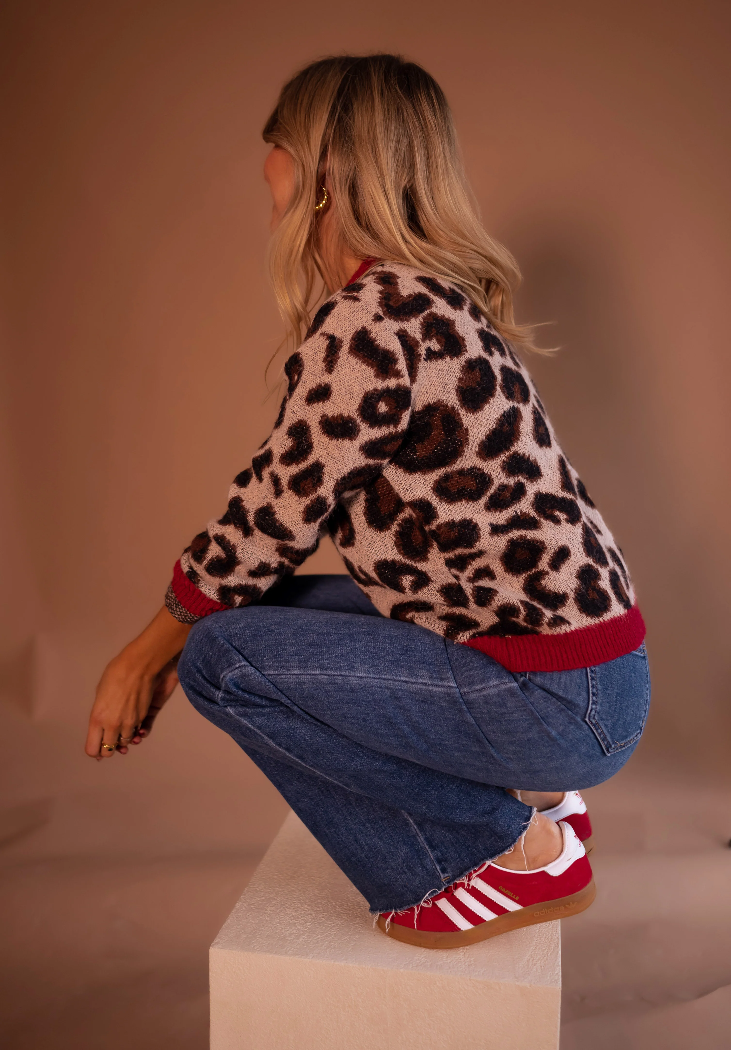 Leopard and Red Riley Sweater - Image 2