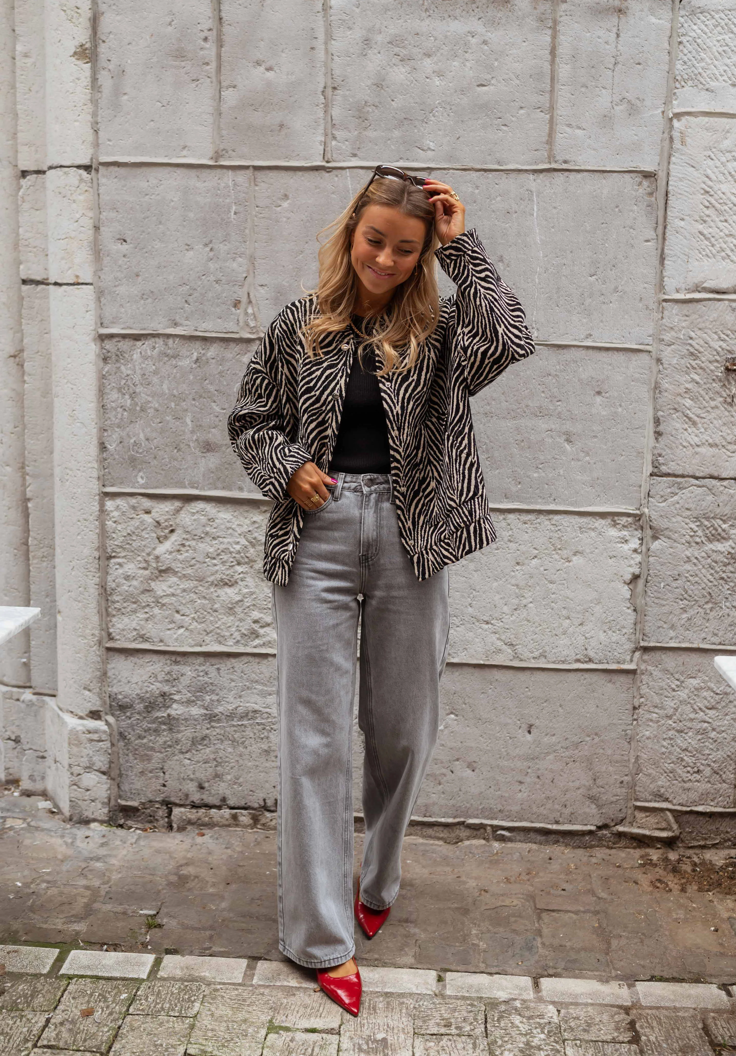 Light Grey Celestine Jeans - Image 15