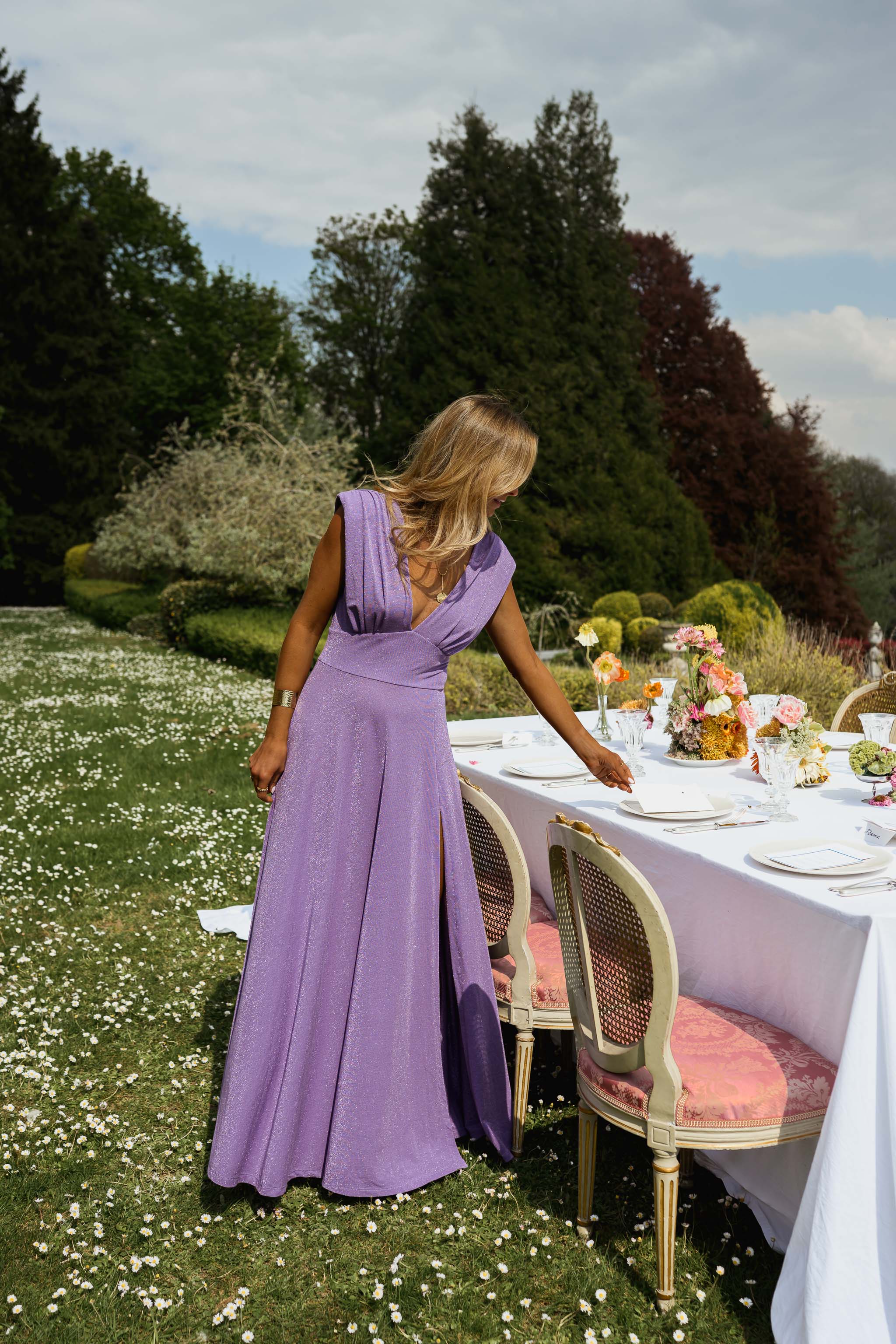 Glittery Lilac Lya Dress - Image 11