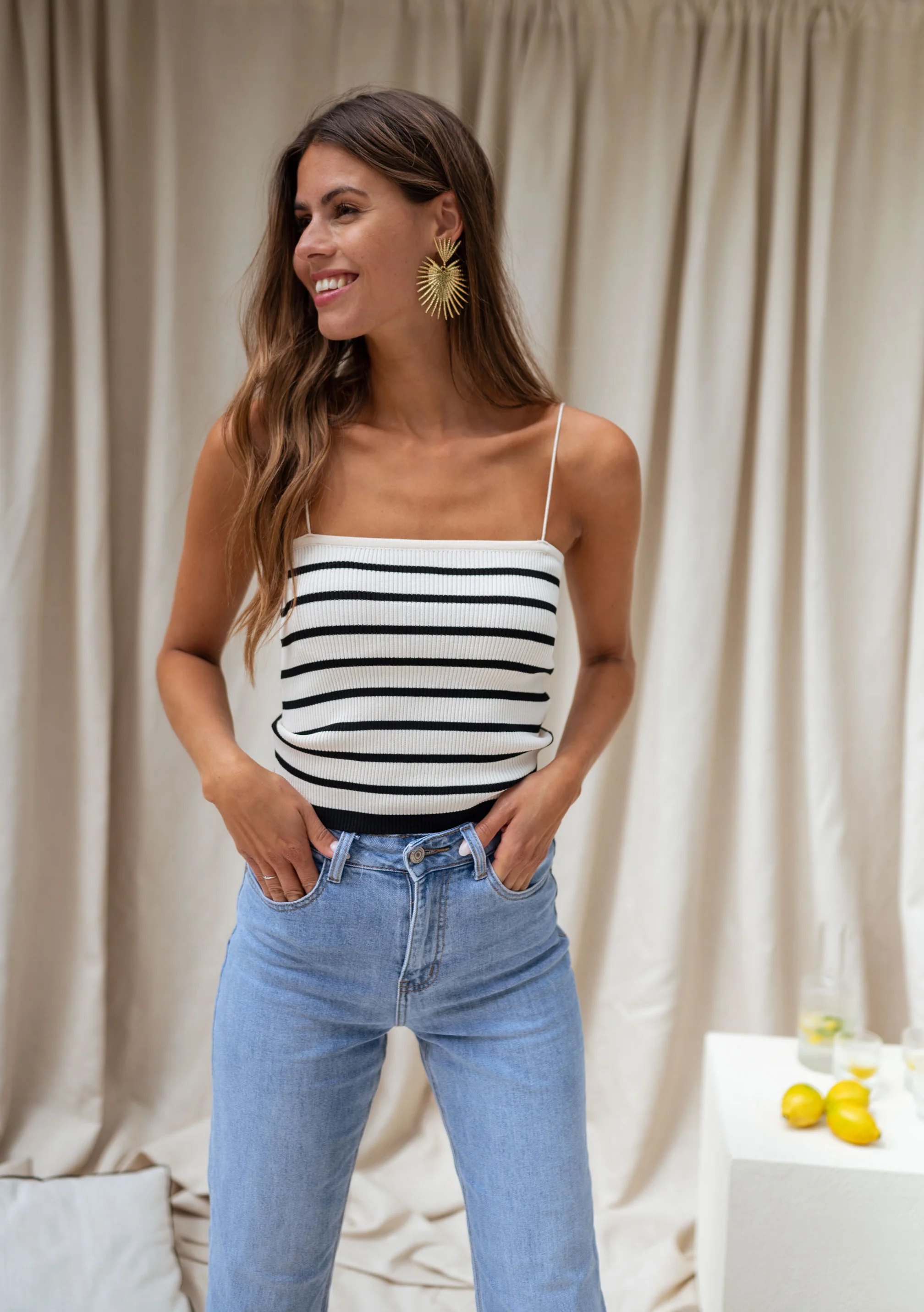Livio Striped Cami - Image 4