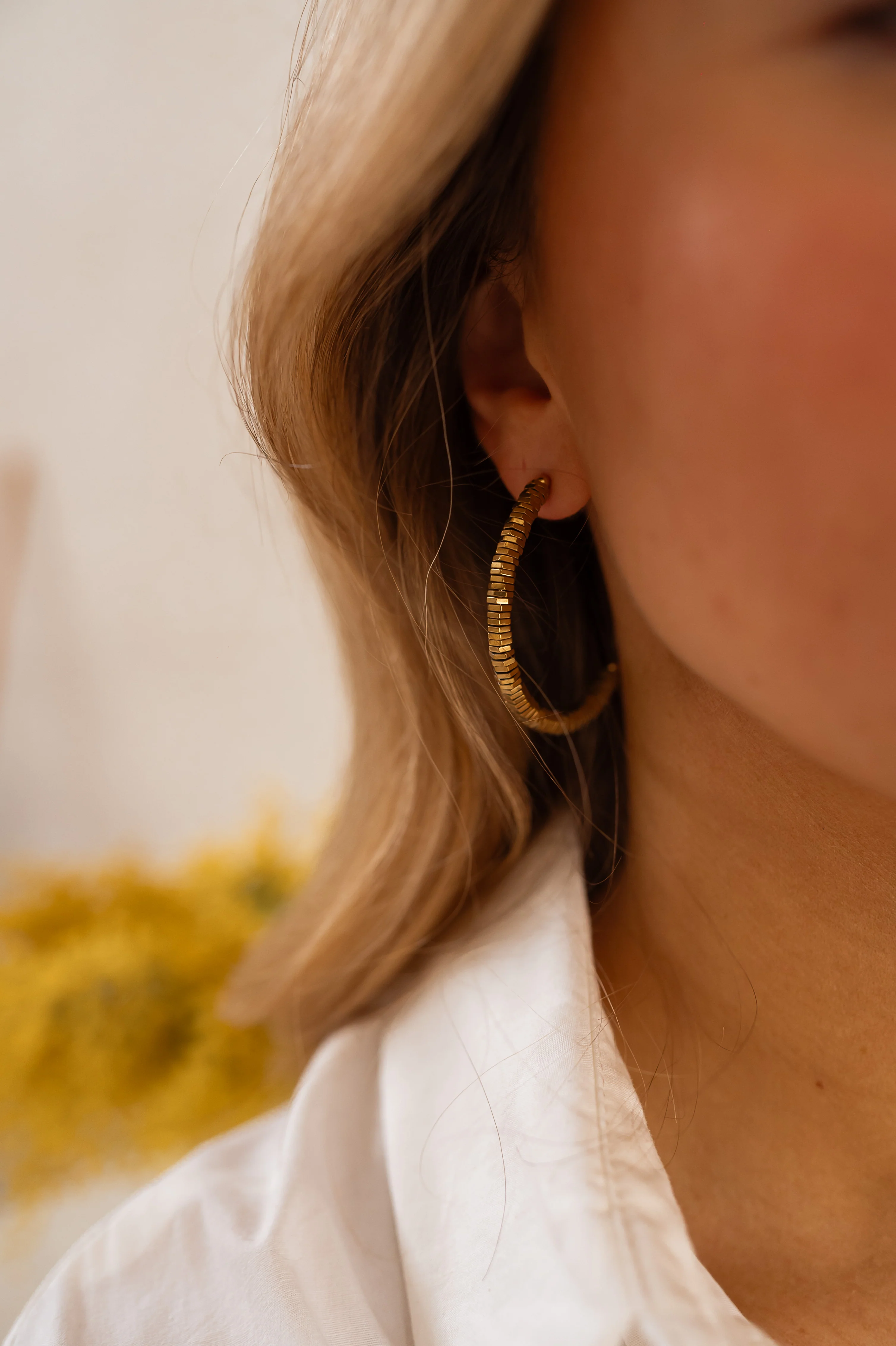 Golden Meloe Earrings - Image 3