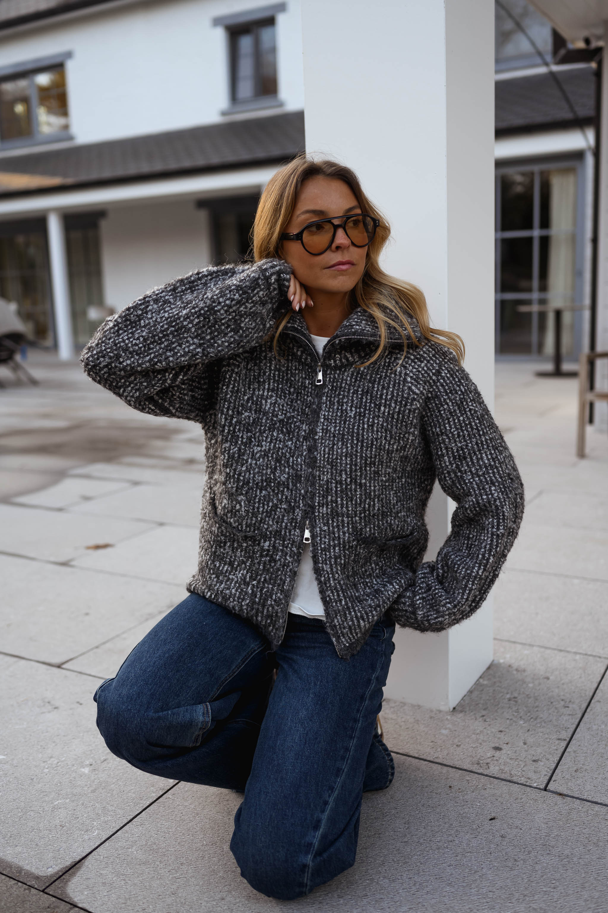 Mottled Grey Feyre Cardigan - Image 12