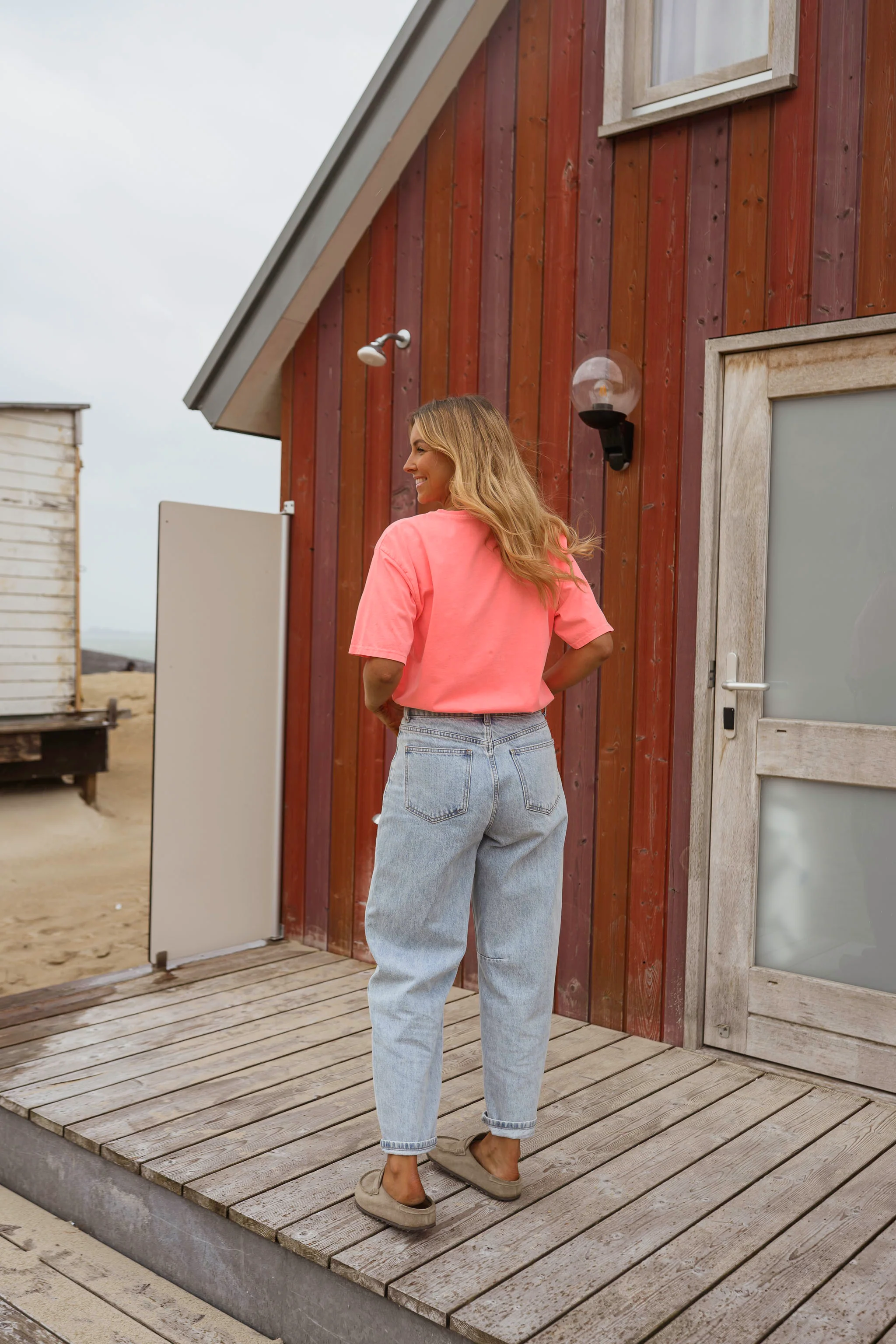 Neon Peach Lyne T-Shirt - Image 7