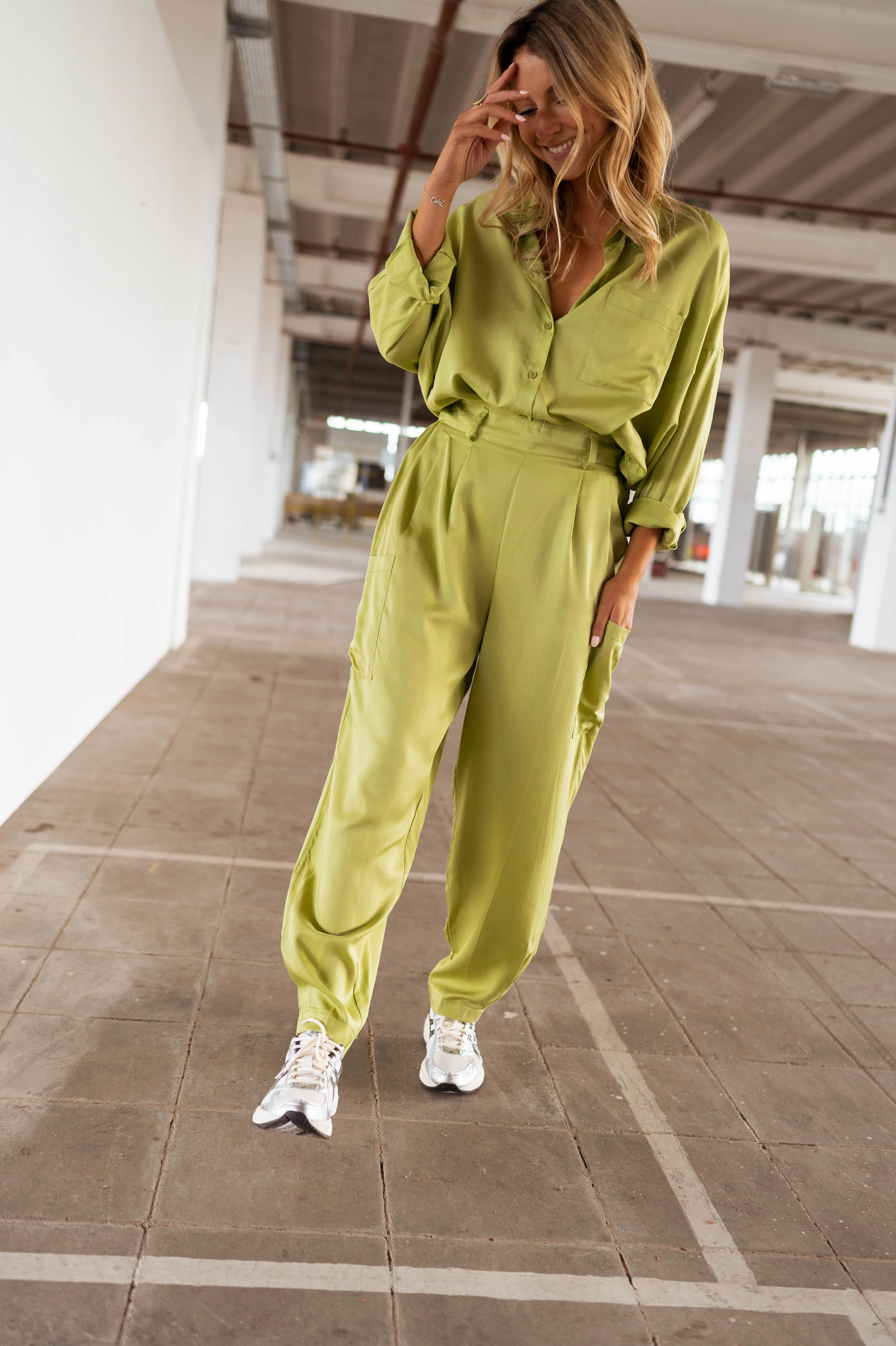 Olive Green Chandler Cargo Pants - Image 6