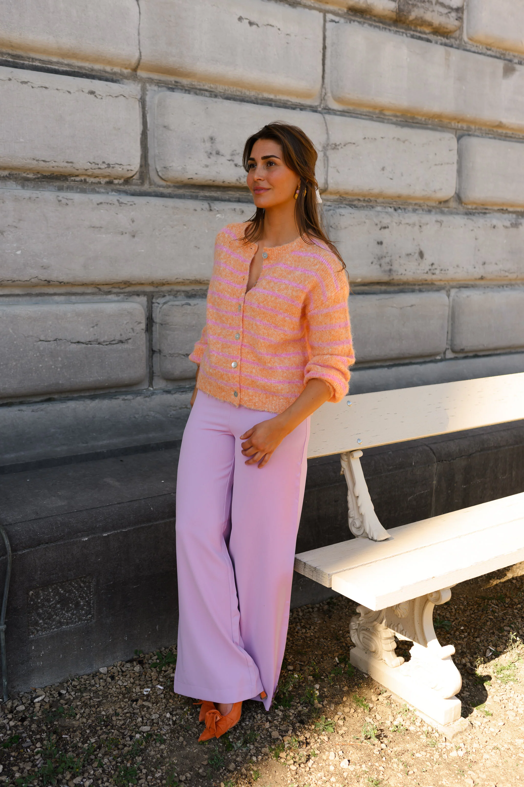Orange And Pink Sego Cardigan - Image 4