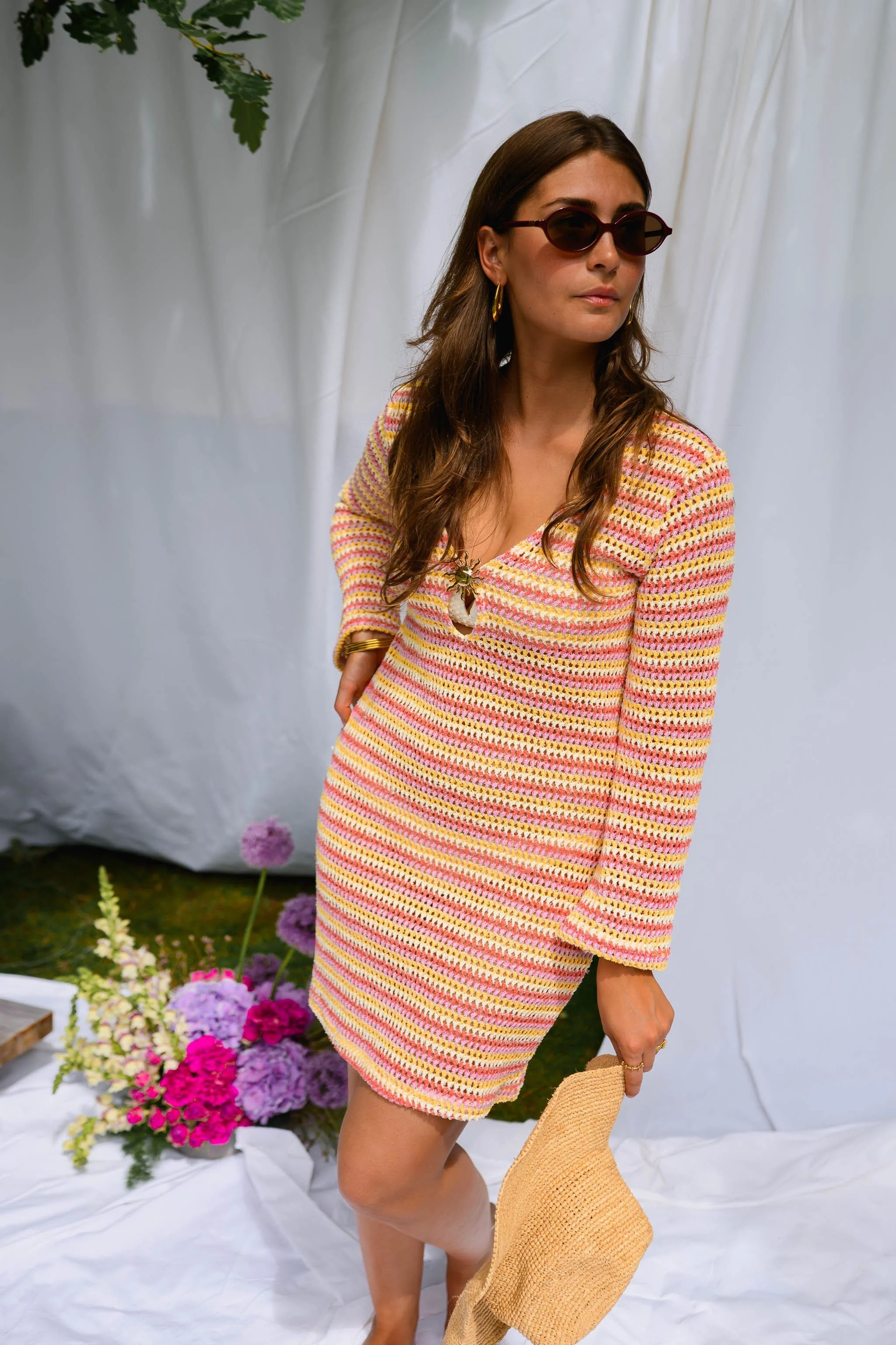 Orange Crochet Ariana Dress - Image 8