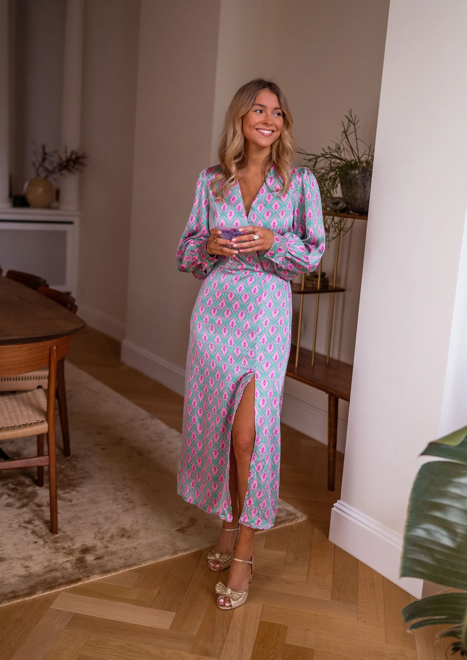 Patterned Siam Maxi Dress - Image 11